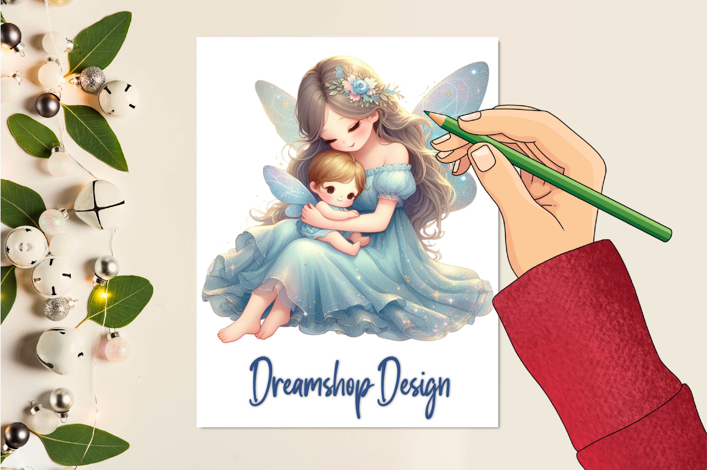 Mother And Baby Fairy Clipart Bundle