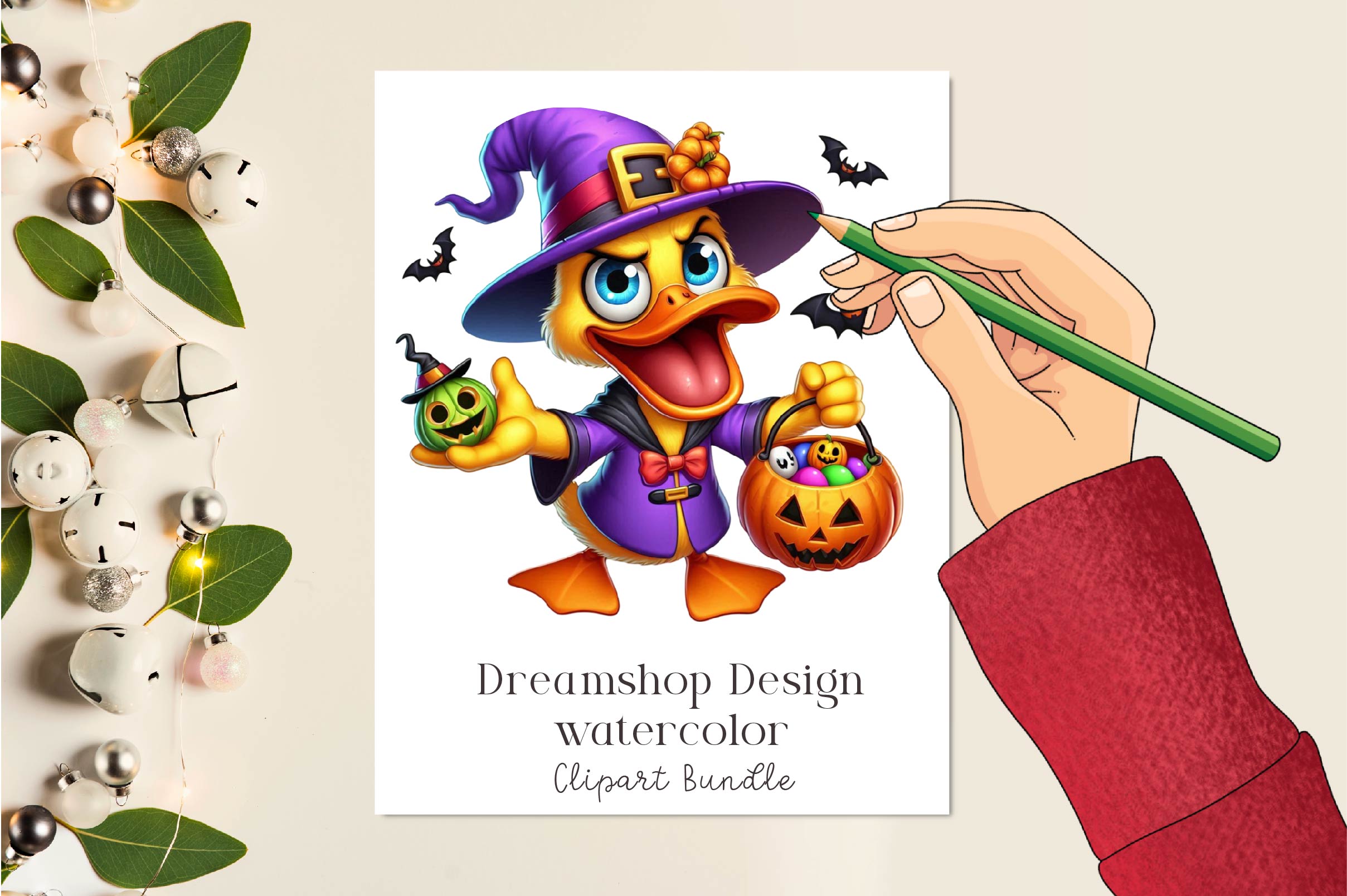 Halloween Halloween Ducks Clipart Bundle