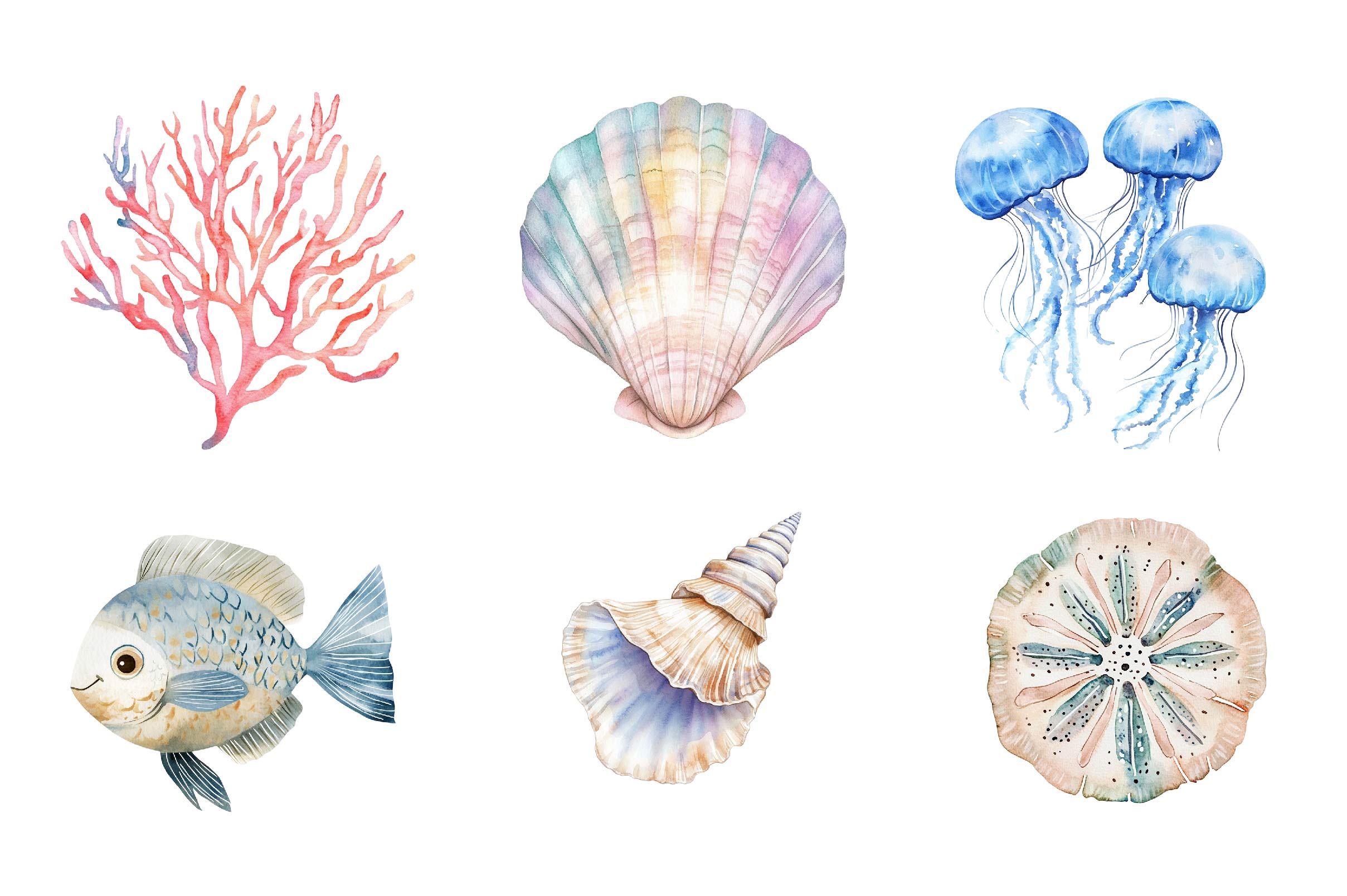 Minimalist Sea Clipart Bundle