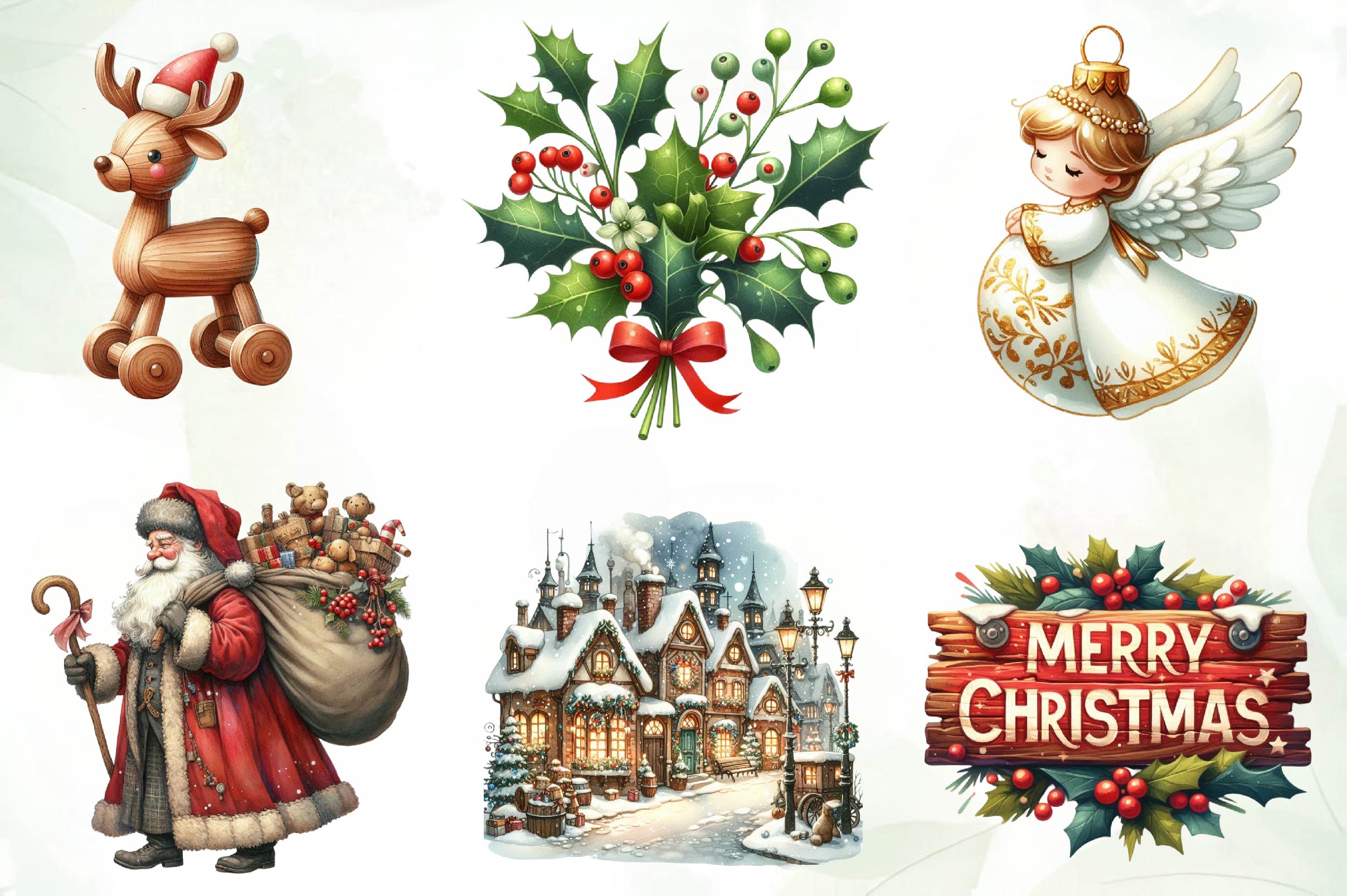Good Old Christmas Clipart Bundle