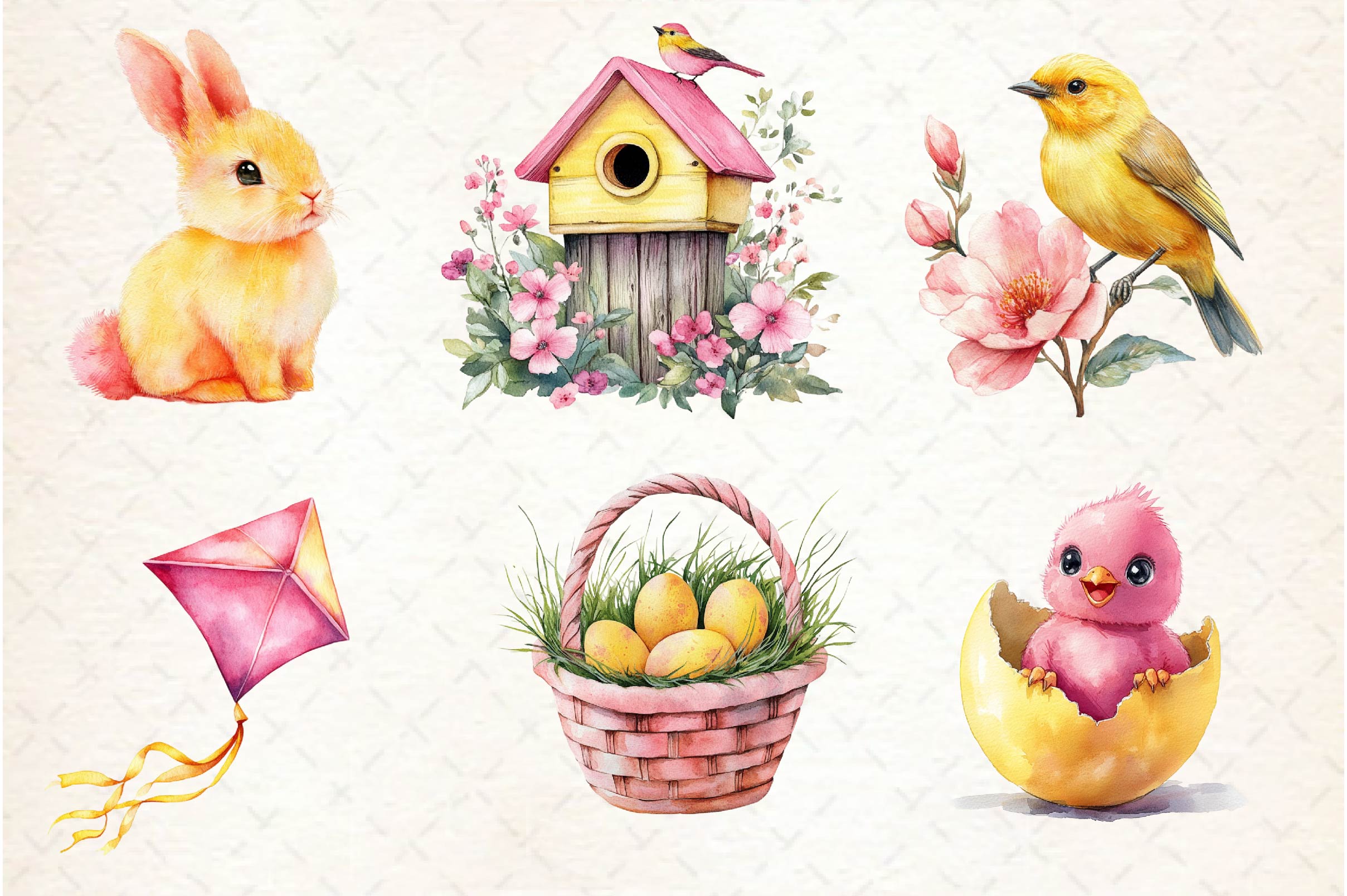 Simple Easter & Spring Clipart Bundle