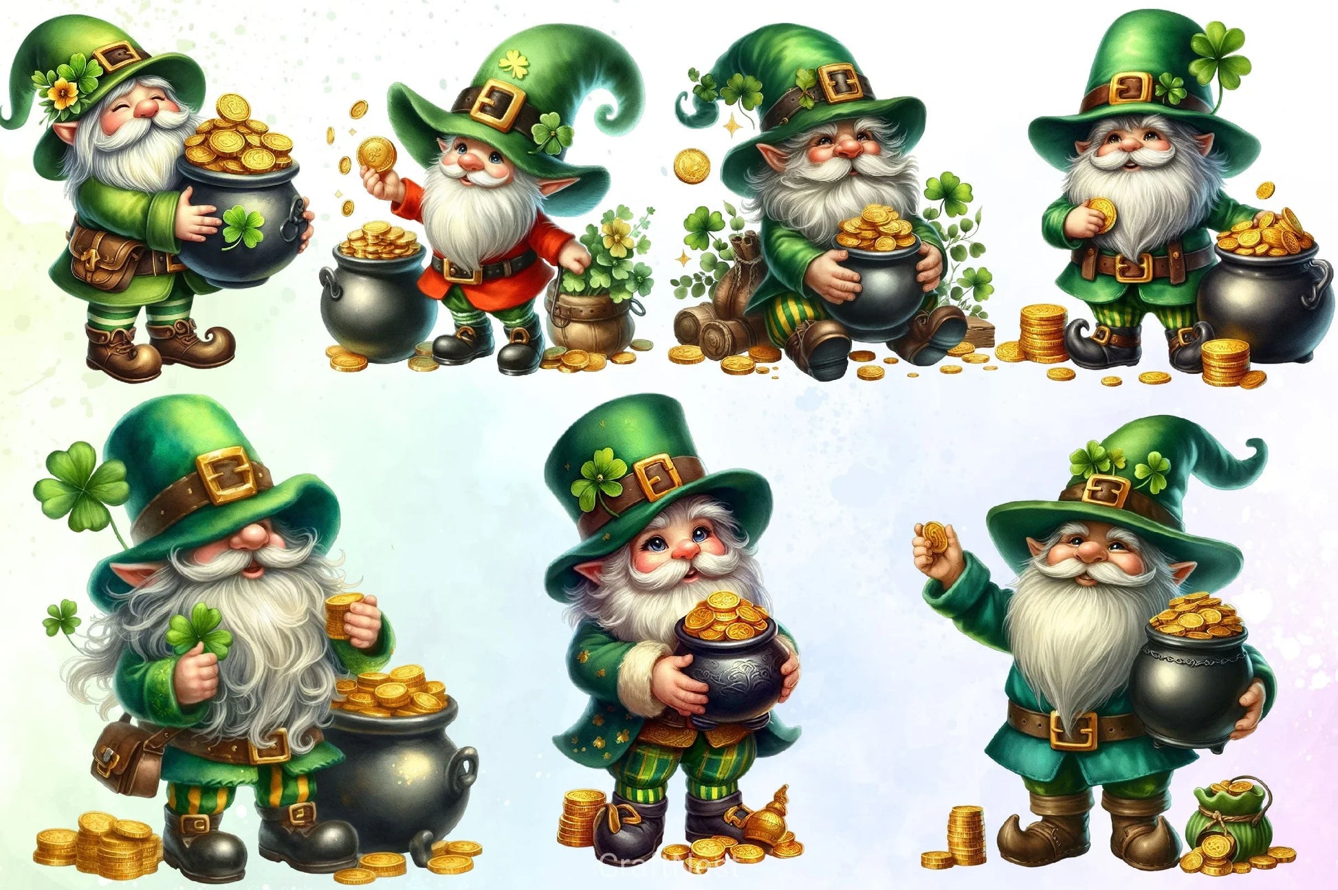 St Patricks Day Clipart Bundle - CraftNest - Digital Crafting and Art