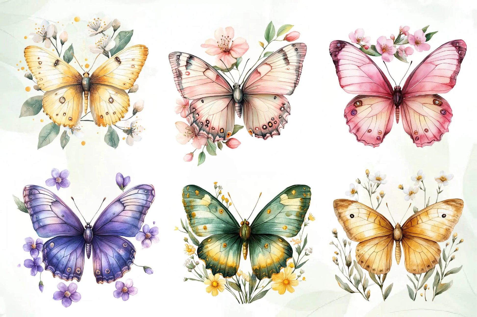 Spring Butterfly Clipart Bundle - CraftNest - Digital Crafting and Art