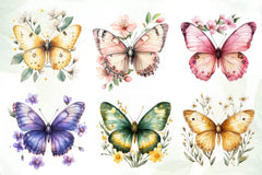 Spring Butterfly Clipart Bundle - CraftNest - Digital Crafting and Art