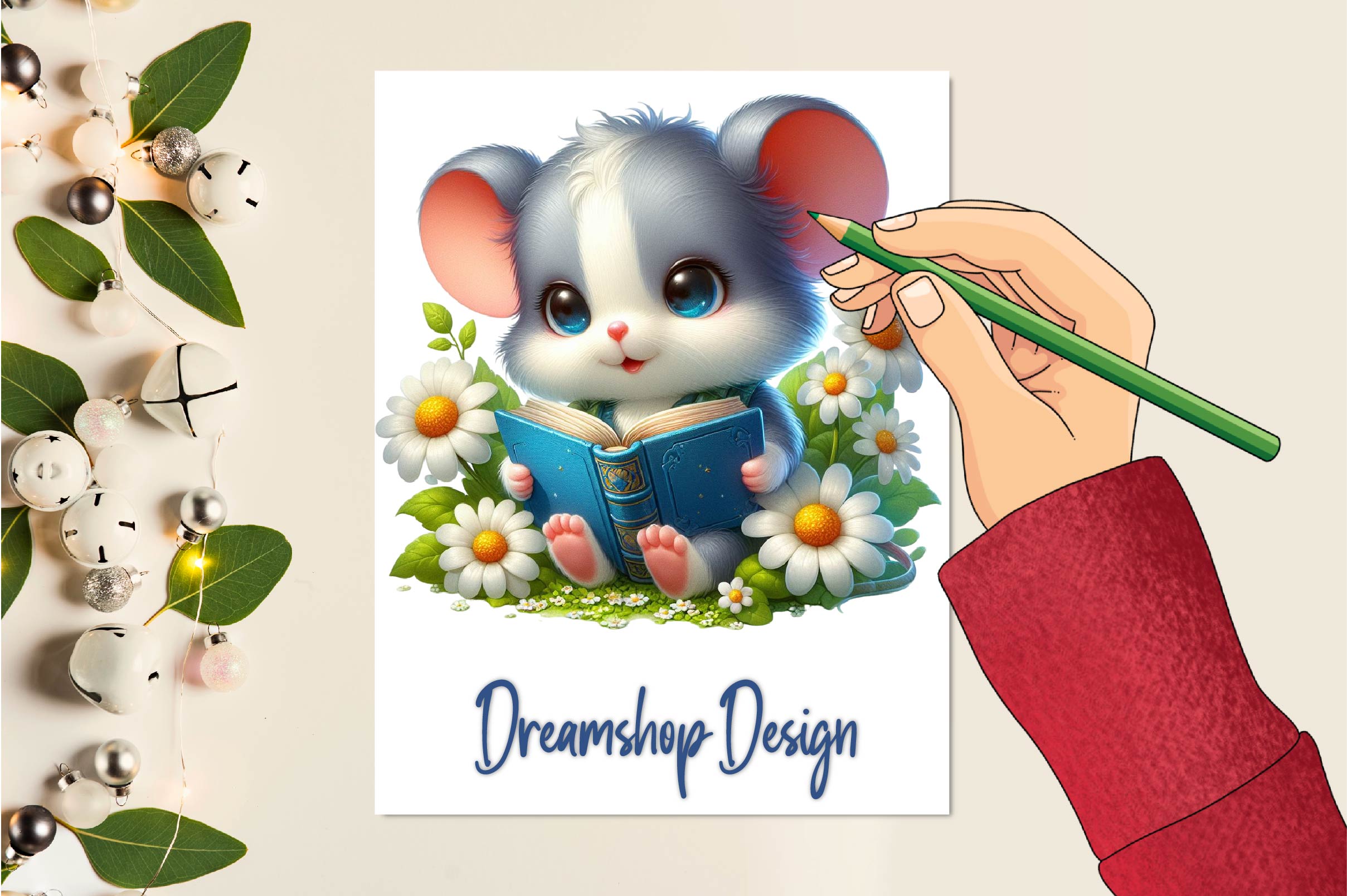 Spring Mouse Clipart Bundle