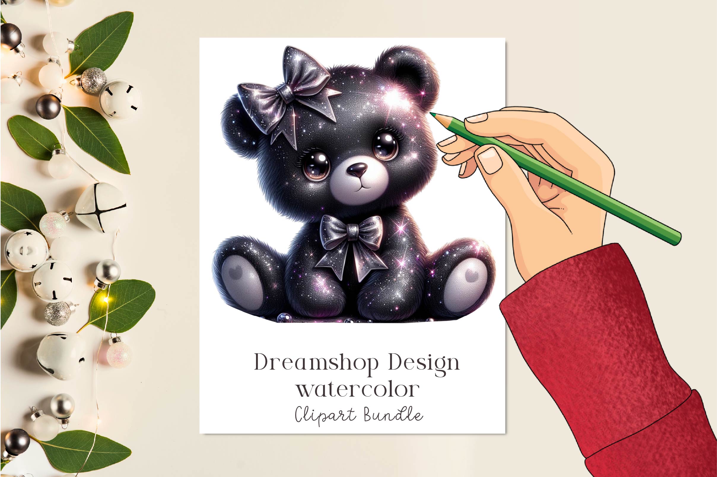 Cute Teddy Bear Clipart Bundle