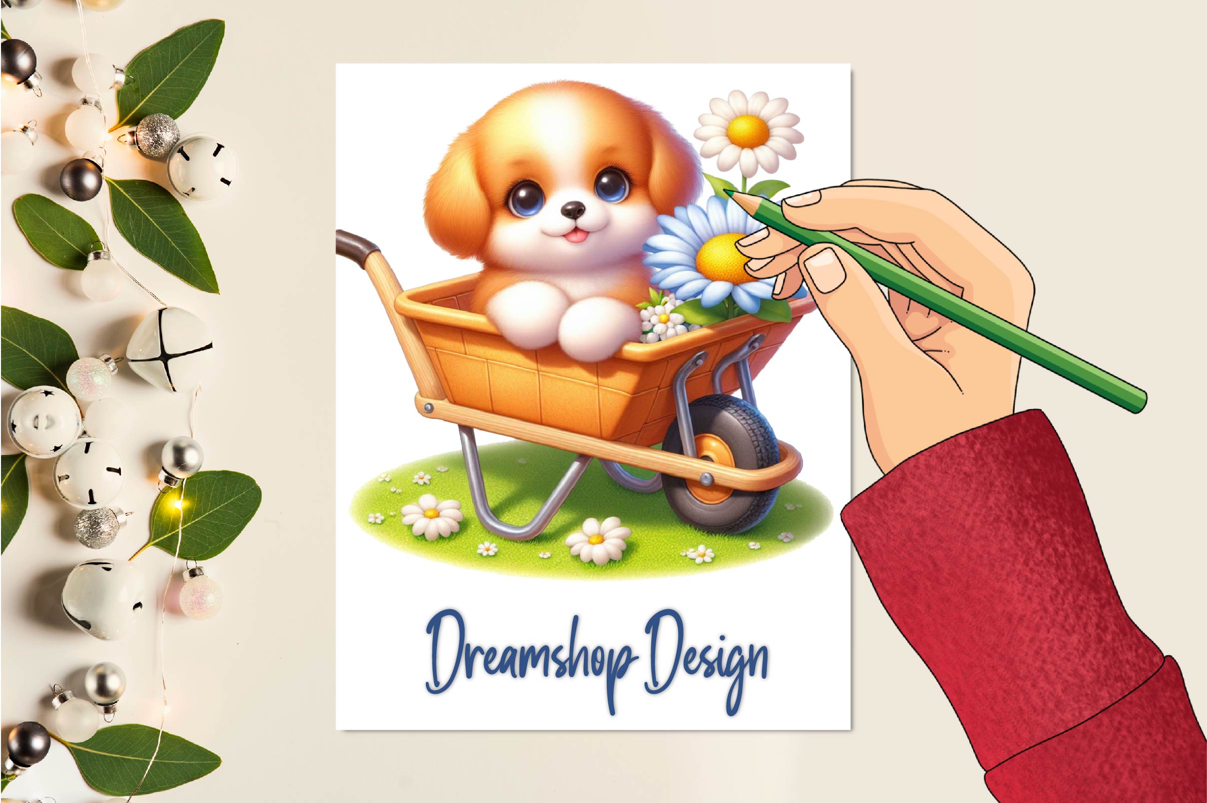 Spring Dogs Clipart Bundle