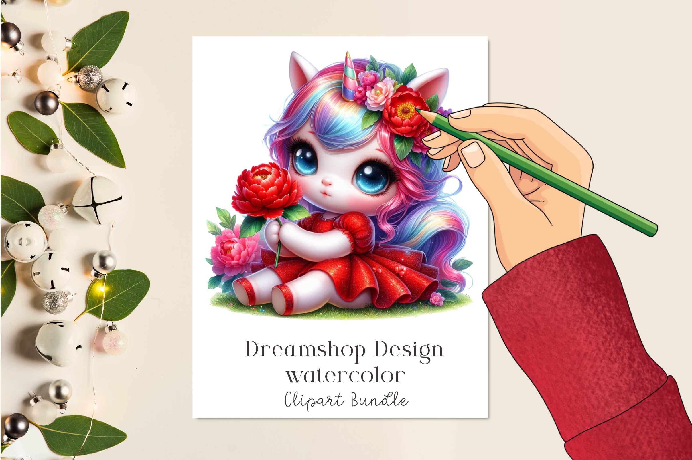 Baby Unicorn Unicorn Clipart Bundle