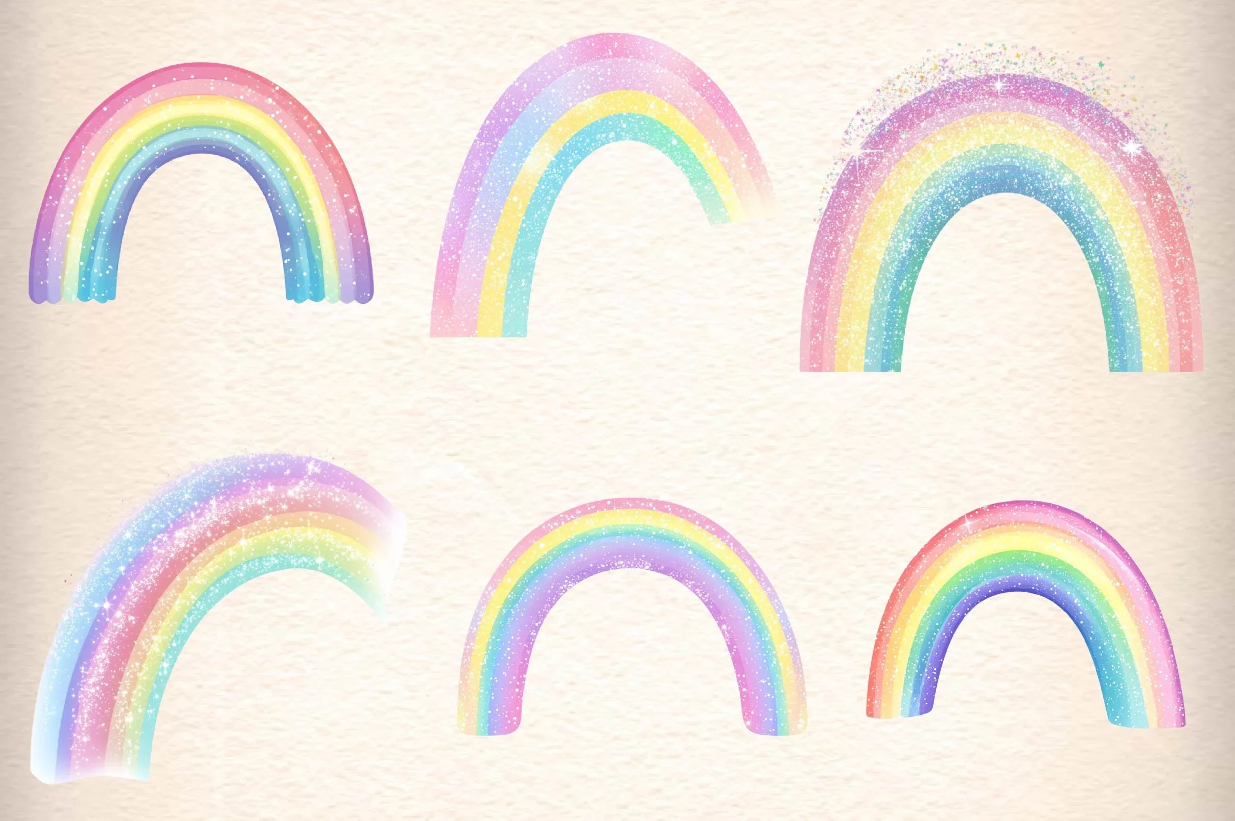 Rainbow Clipart Bundle - CraftNest - Digital Crafting and Art