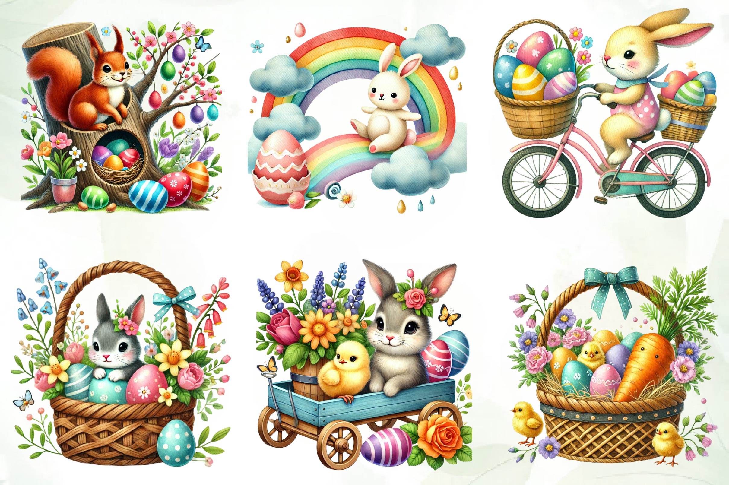 Beautiful Easter Clipart Bundle
