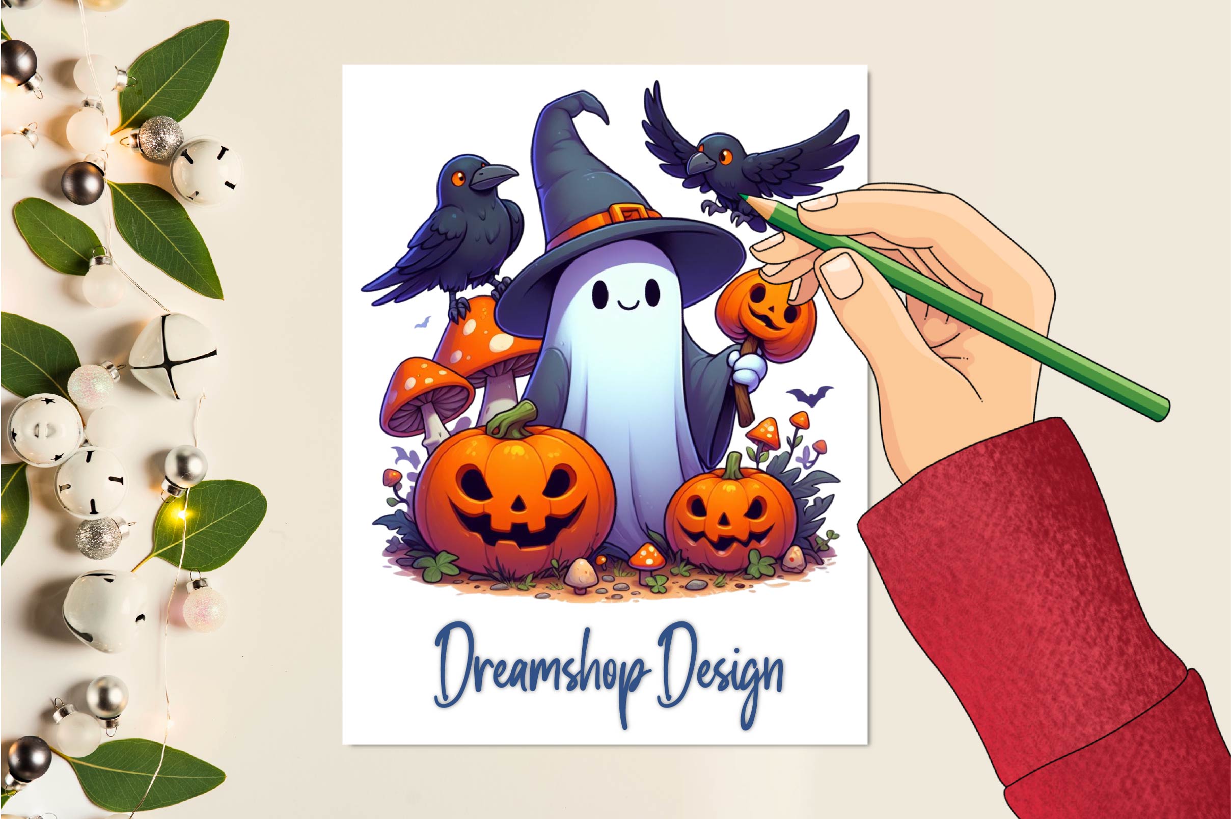 Halloween Cute Ghost Clipart Bundle