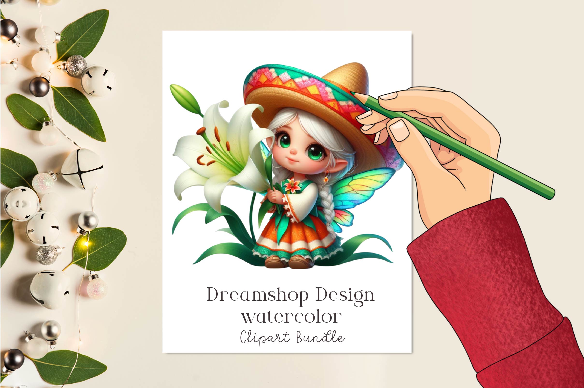 Cinco De Mayo Fairy Clipart Bundle