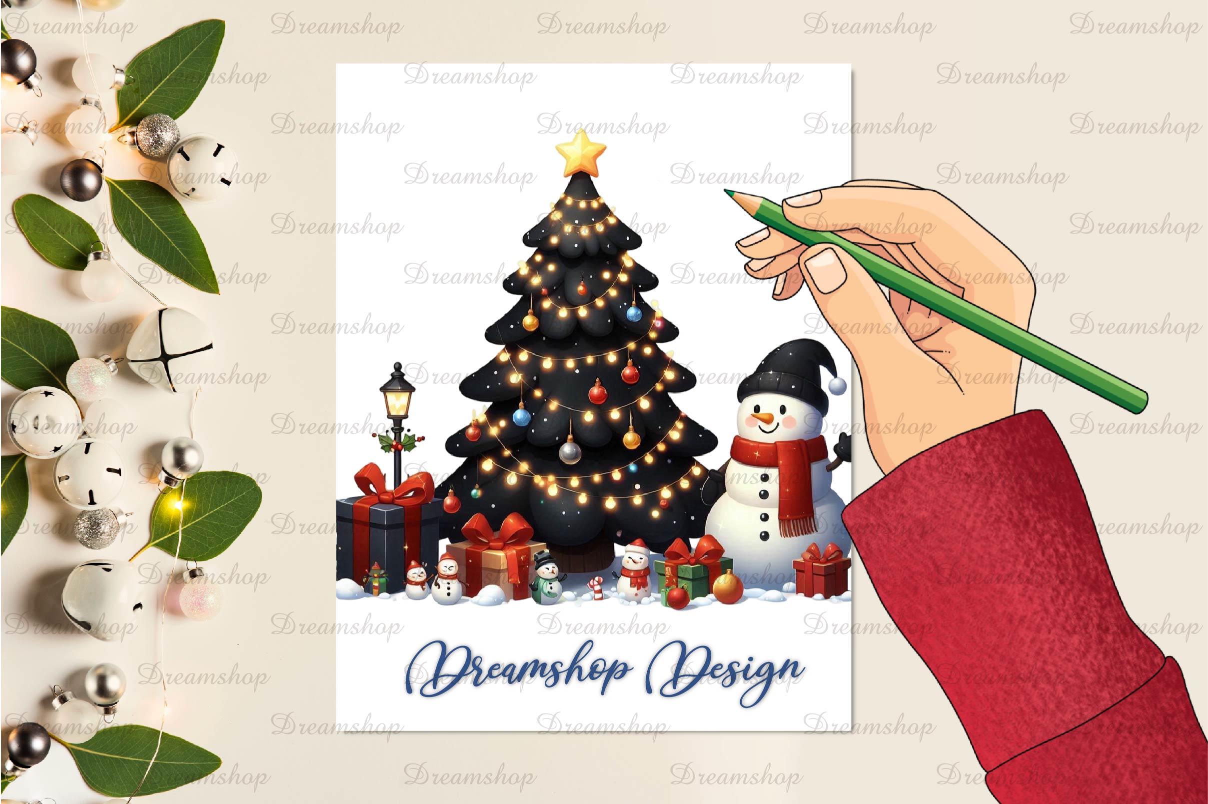 Christmas Tree Clipart Bundle