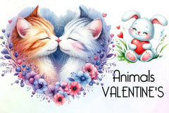 Valentine Animals Clipart Bundle 1 - CraftNest - Digital Crafting and Art