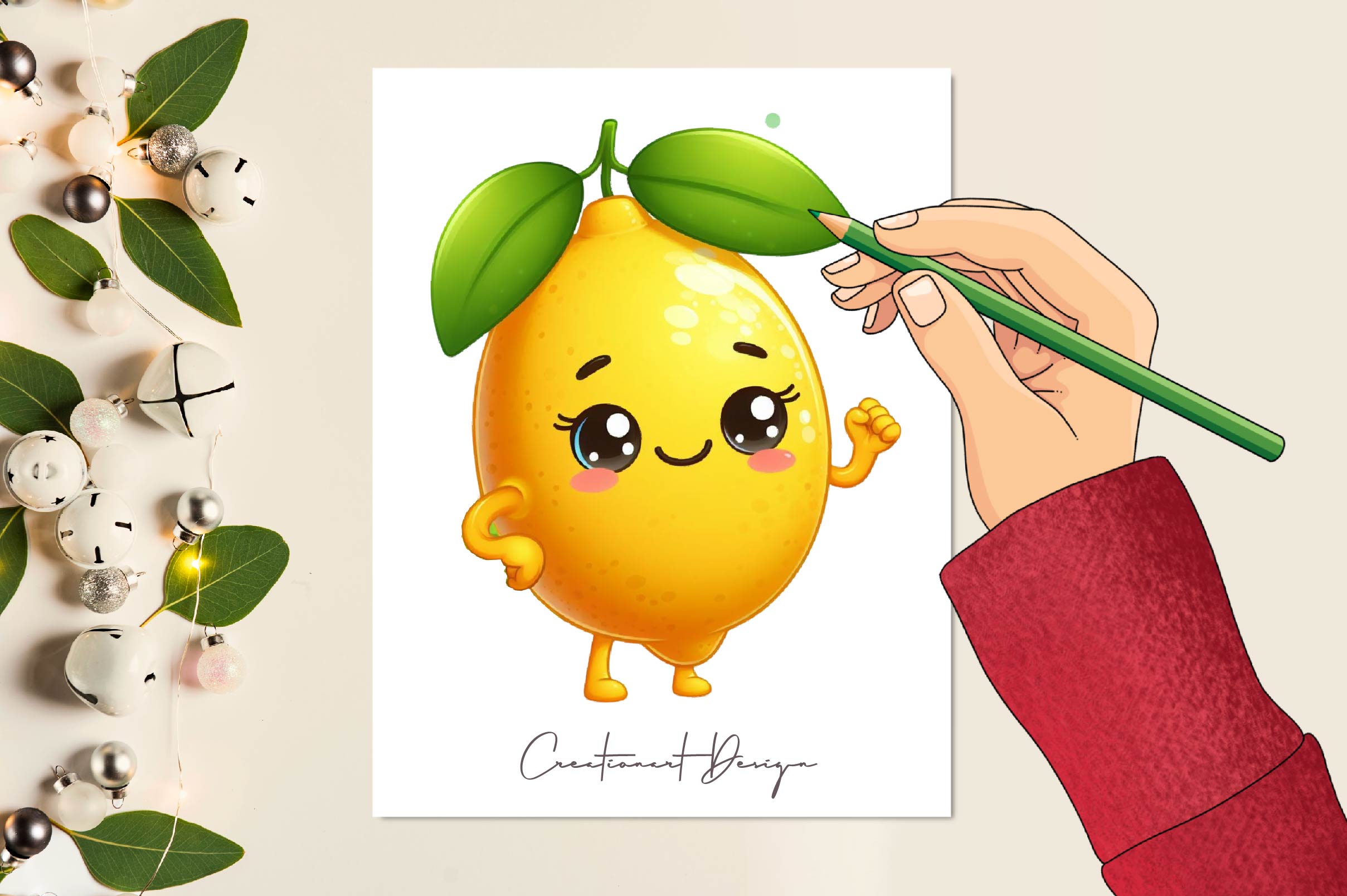 Lemon Character Clipart Bundle