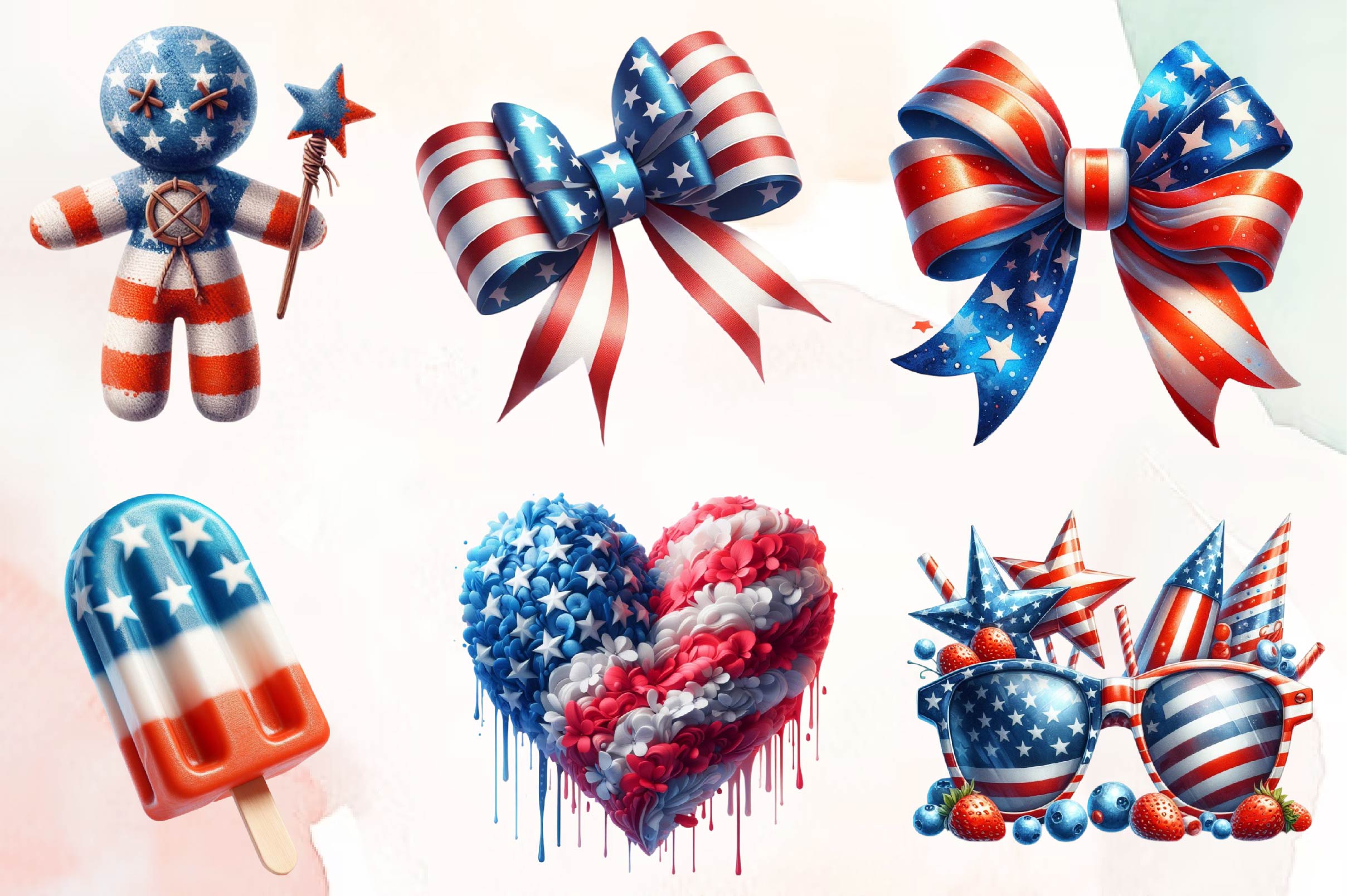 Fourth Of July Clipart Bundle