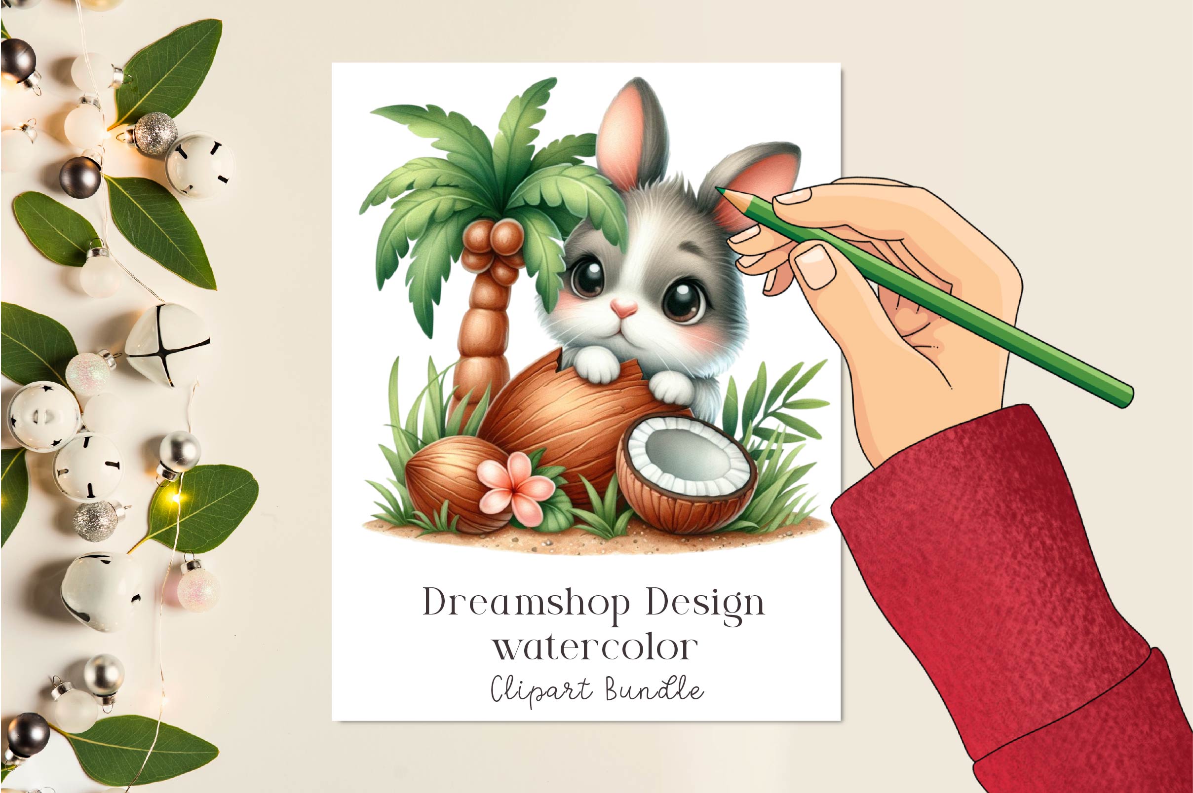 Cute Summer Animals Clipart Bundle