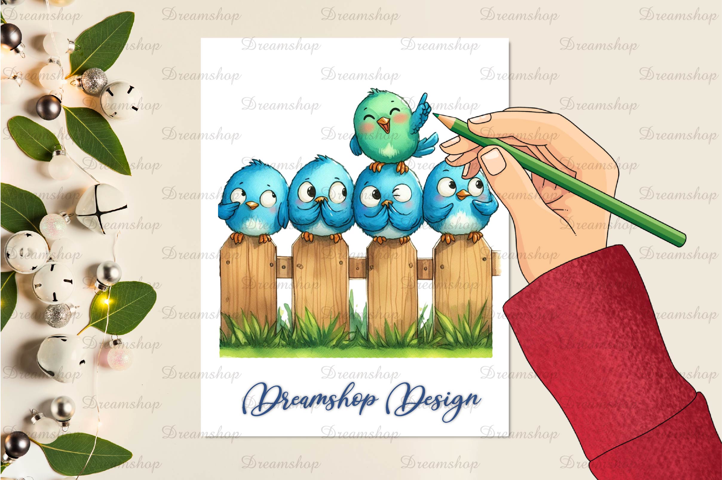 Funny Quirky Bird Clipart Bundle