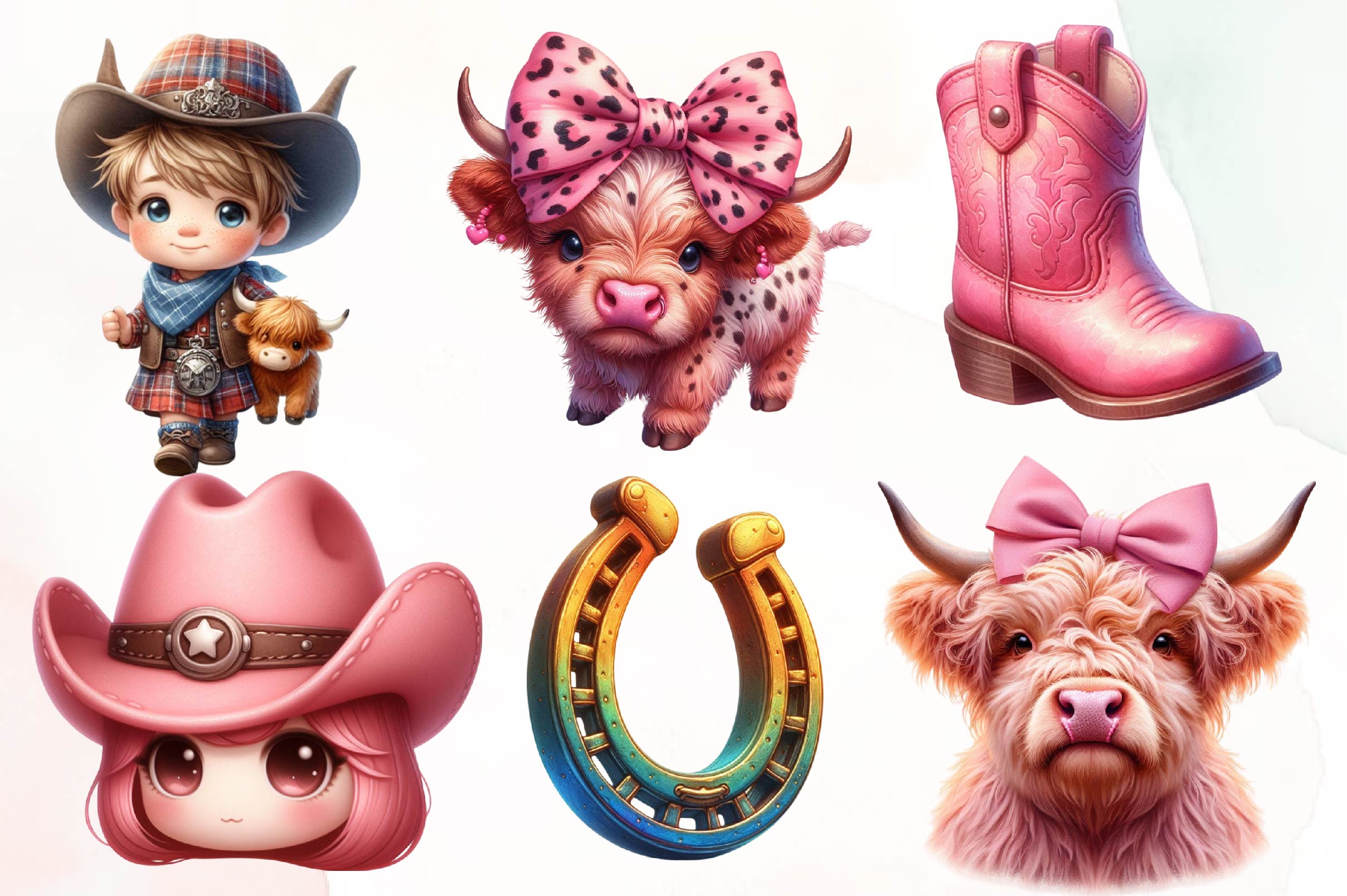 Cowboy Clipart Bundle