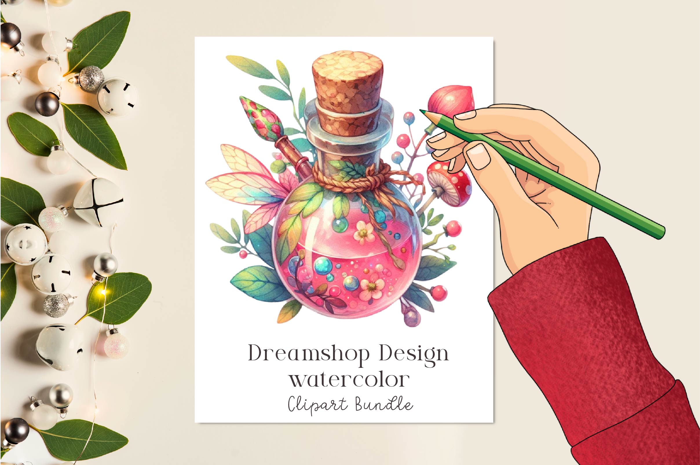 Fairy Potions Clipart Bundle
