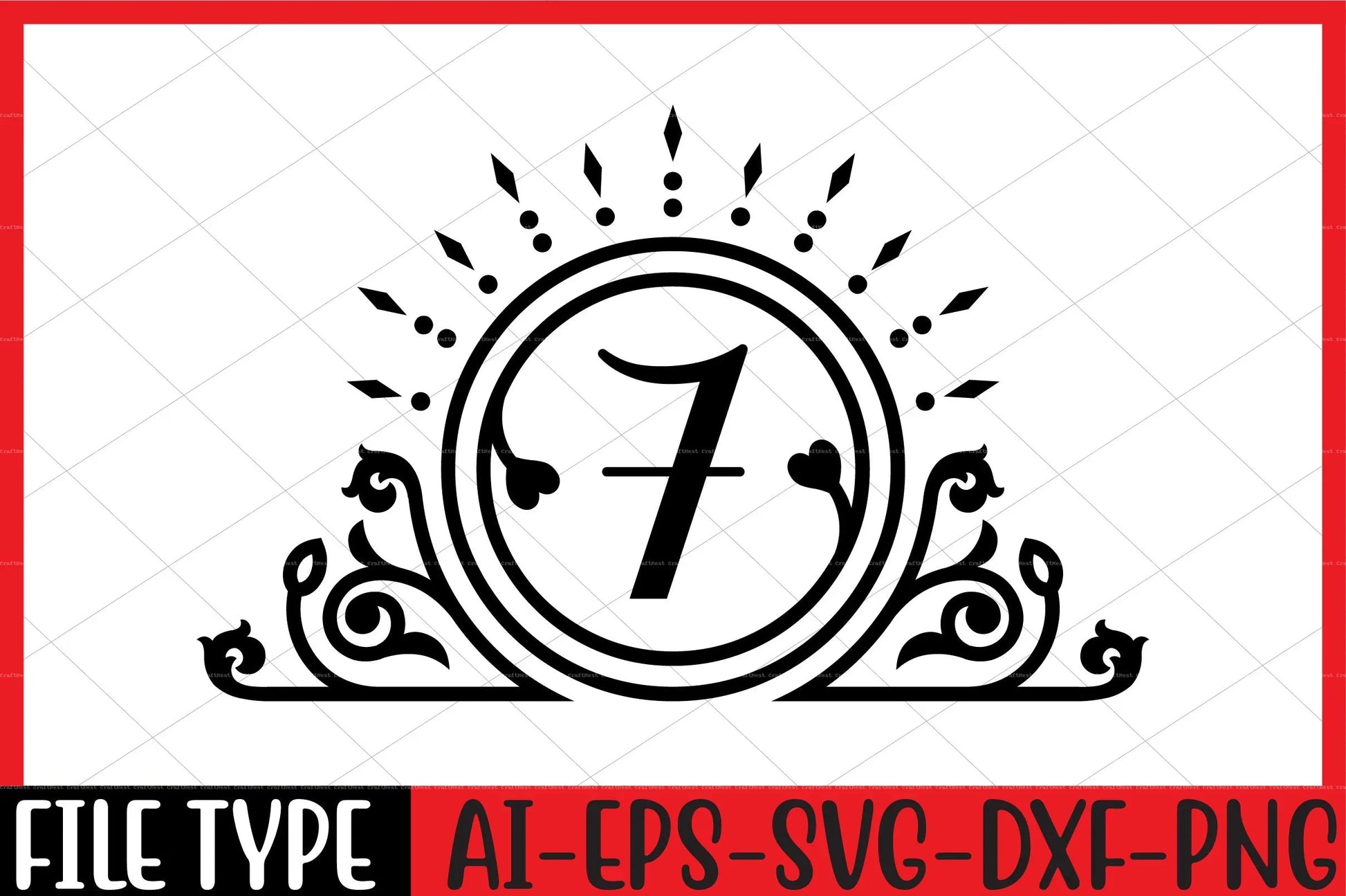 Number SVG Bundle 99 - CraftNest - Digital Crafting and Art