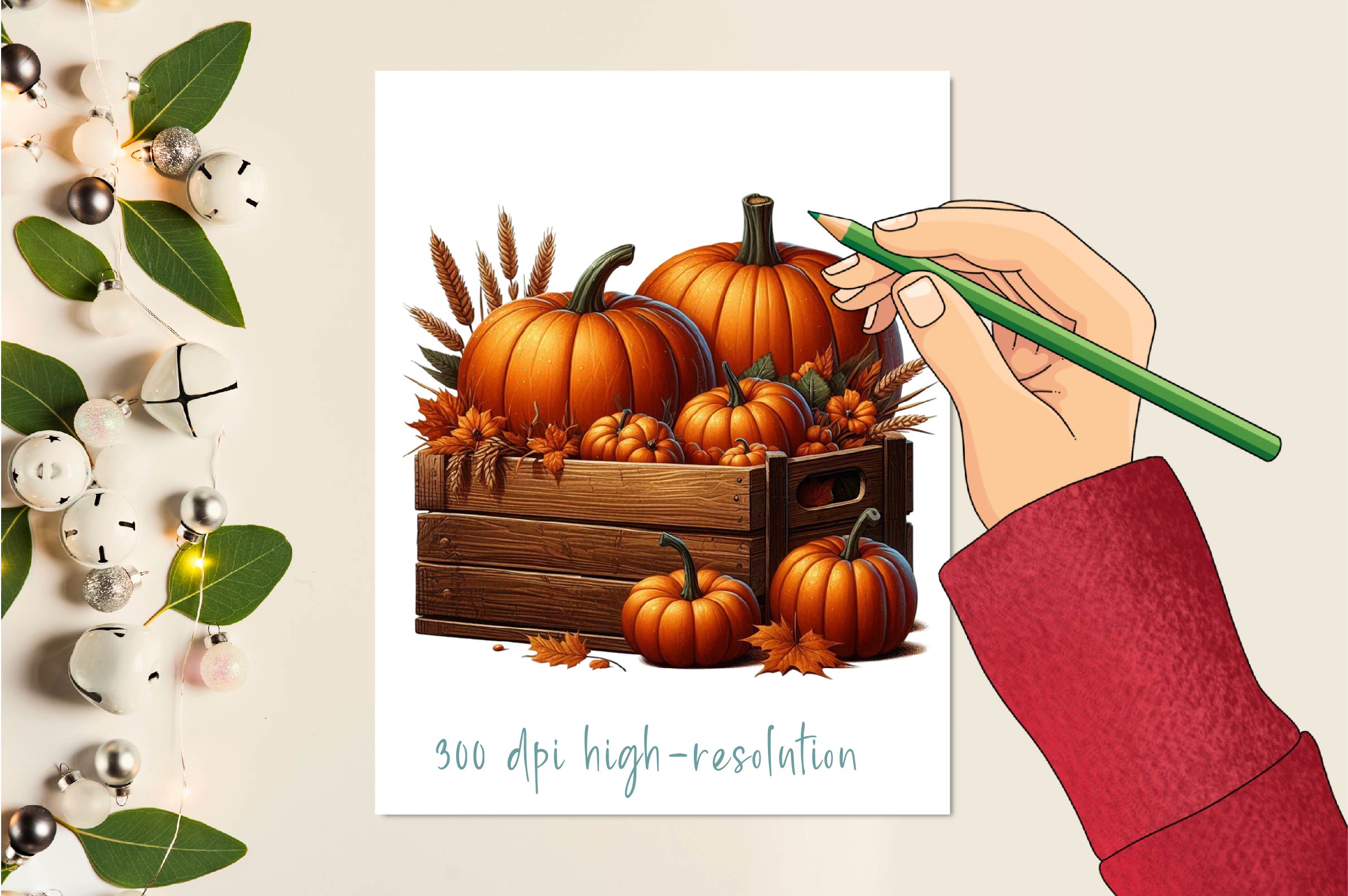 Vintage Pumpkin Clipart Bundle