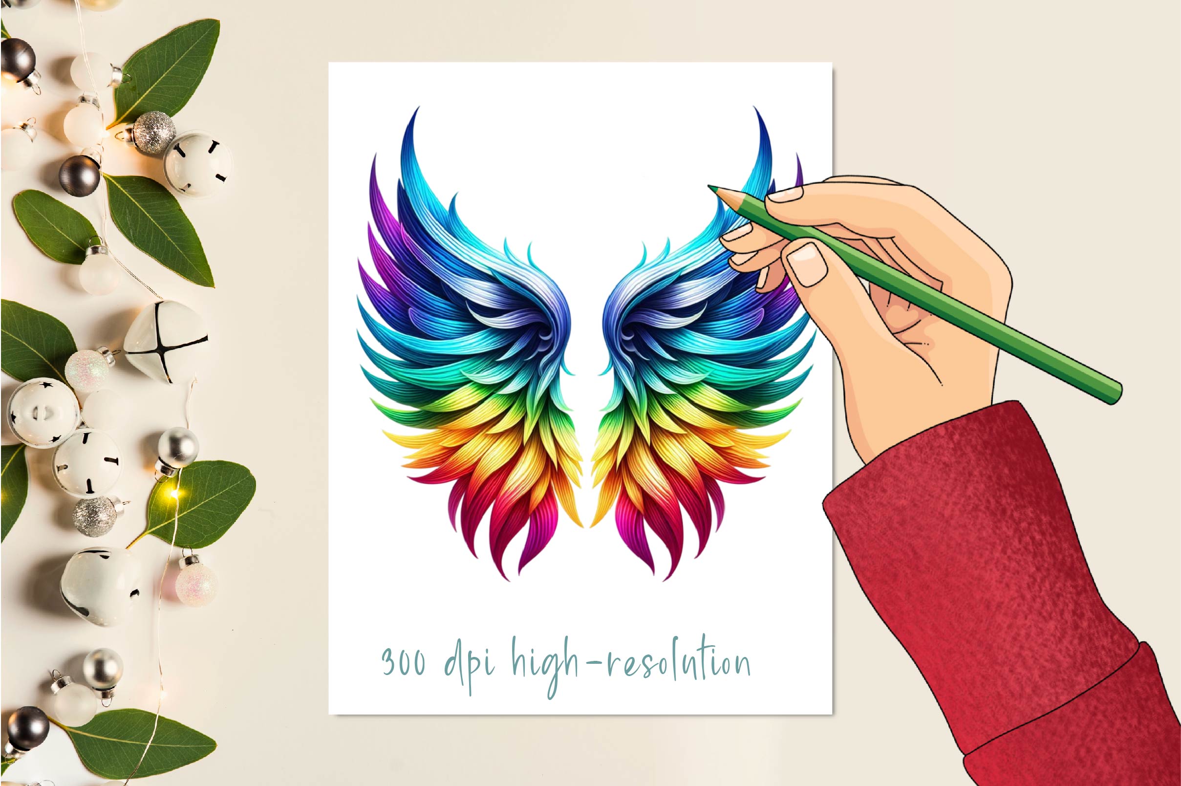 Angel Wings Clipart Bundle