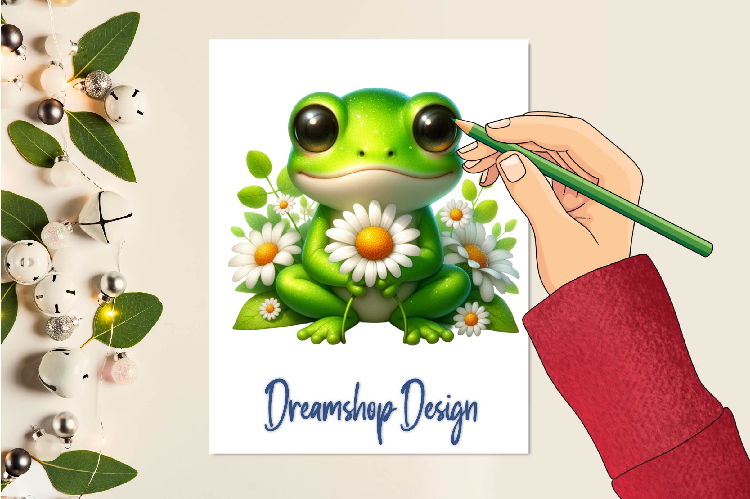 Funny And Cute Frog Clipart Bundle 1