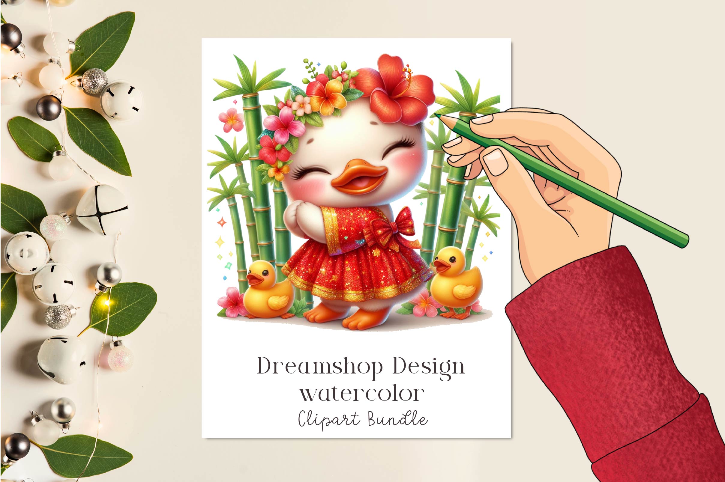 Cute Ducks Clipart Bundle