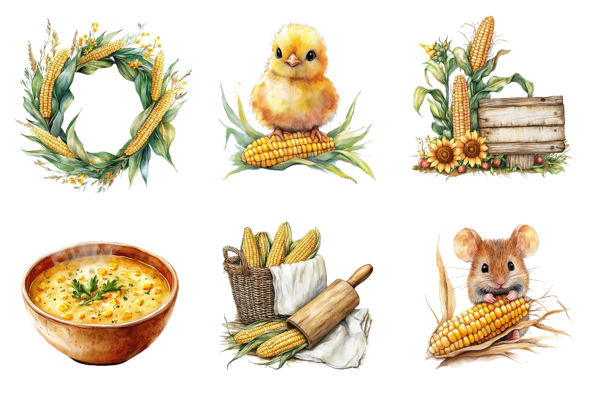 Corn's Clipart Bundle