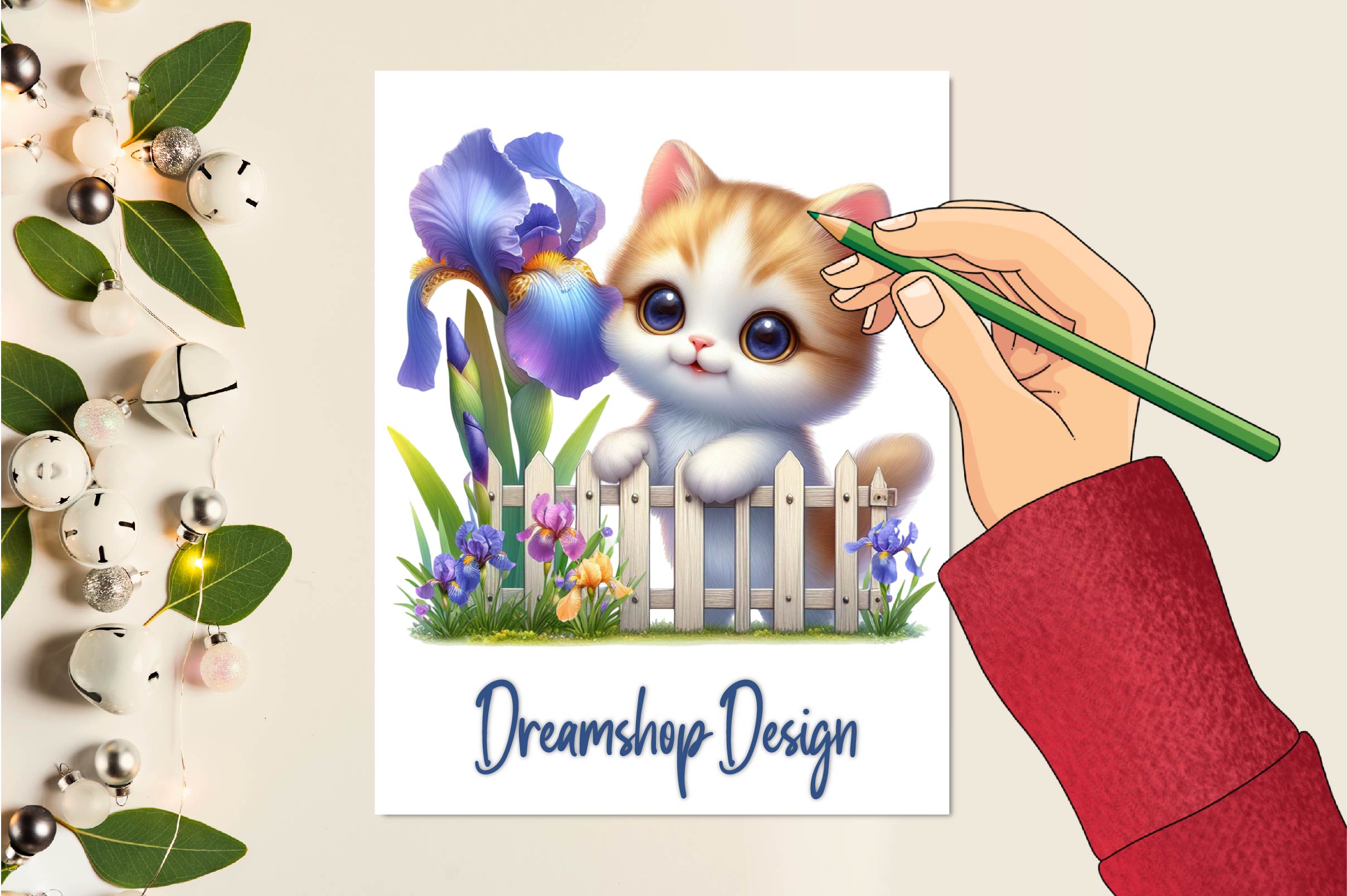 Spring Cat Clipart Bundle 1
