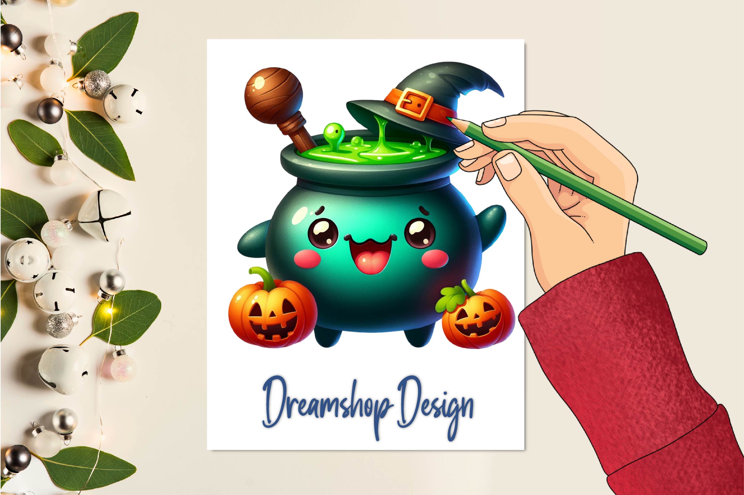 Halloween Cauldron Clipart Bundle