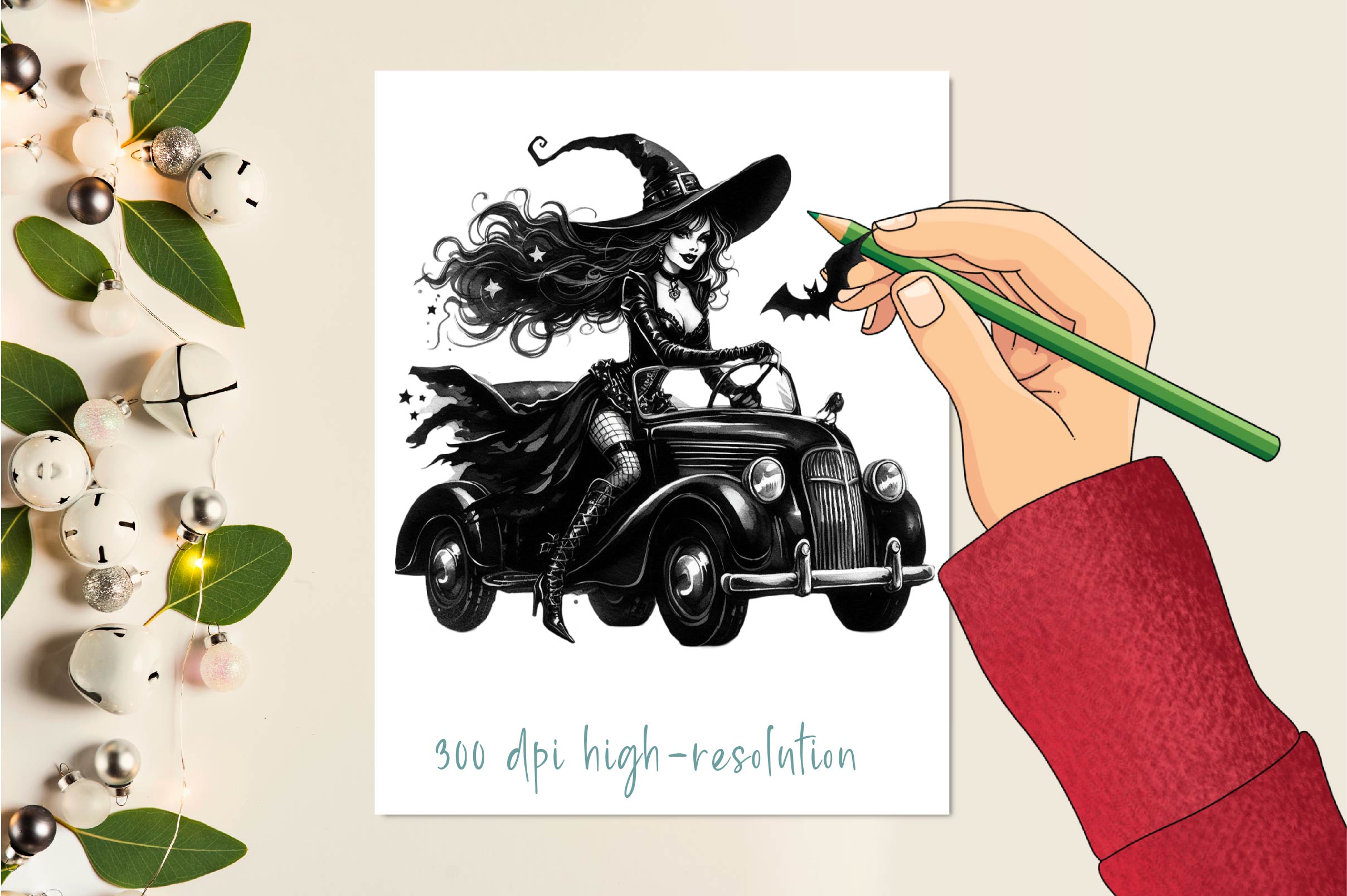 Halloween Witch Clipart Bundle 1