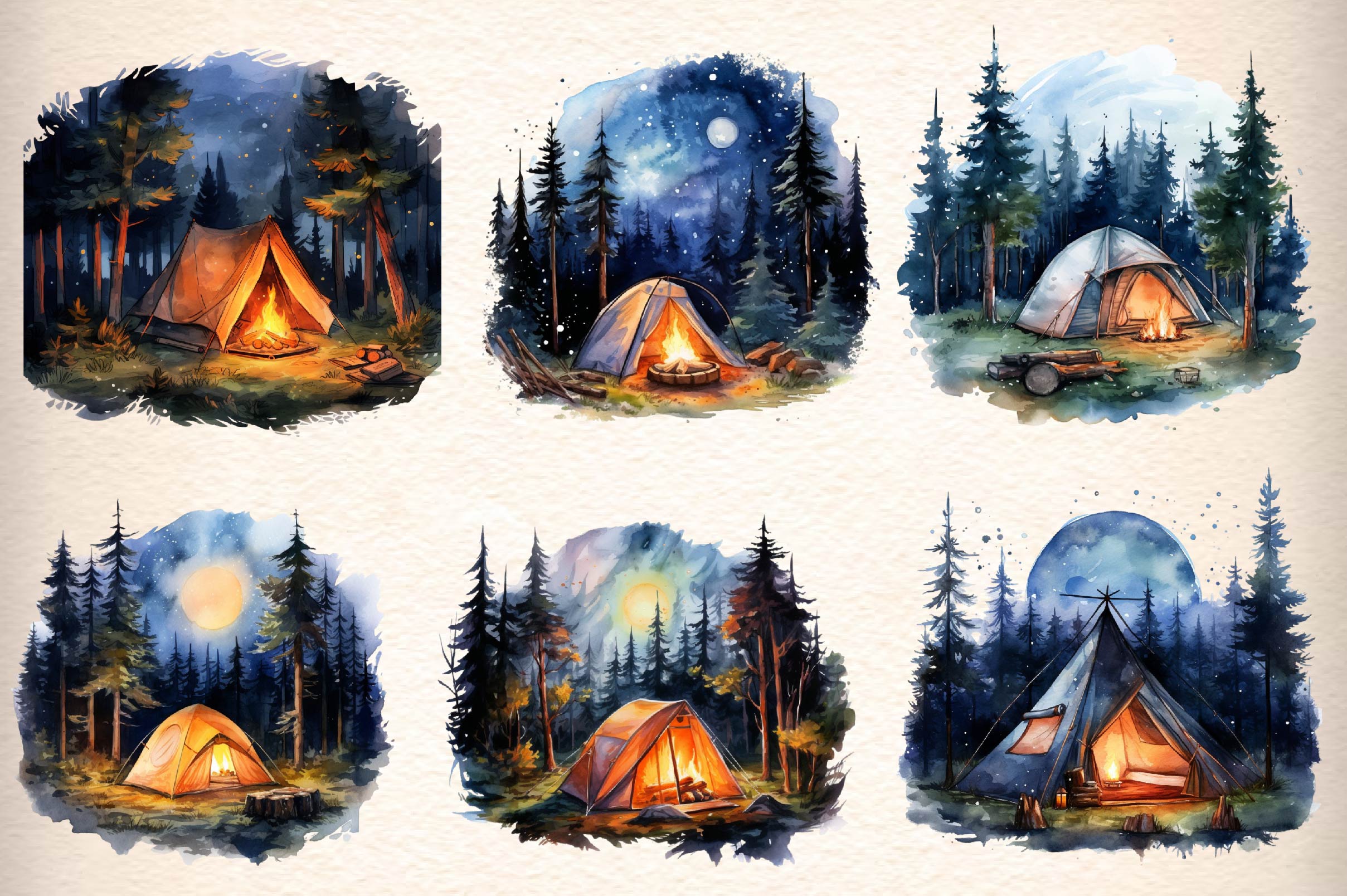 Camping Clipart Bundle 1