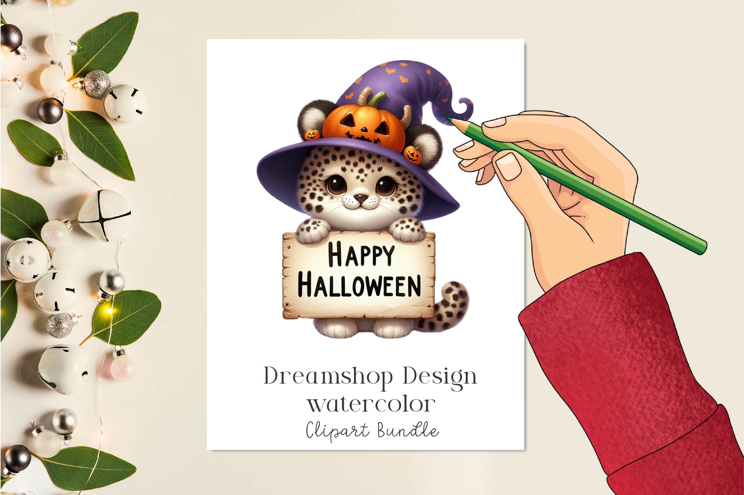 Halloween Animals Clipart Bundle 2