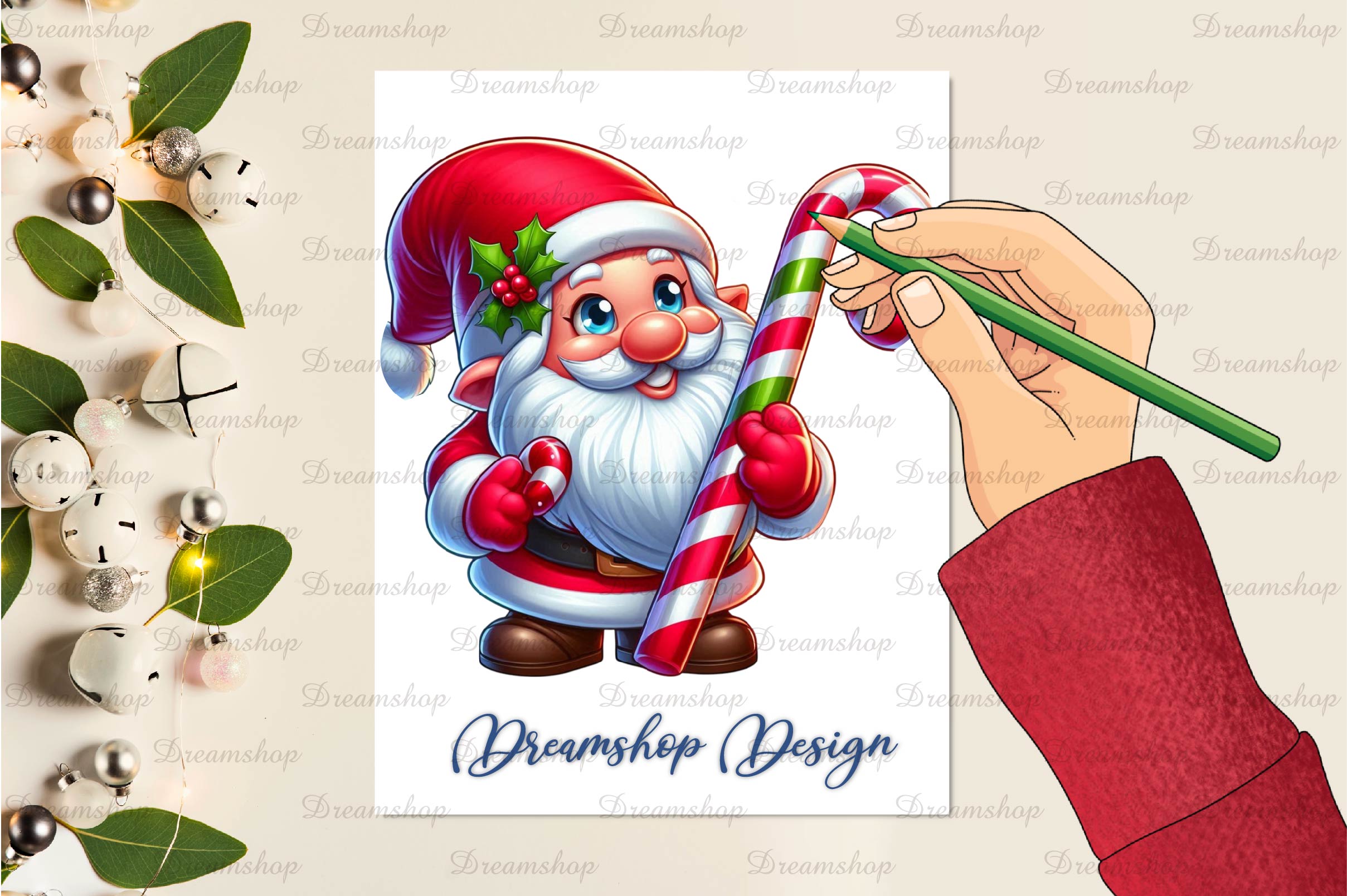 Christmas Gnome Clipart Bundle 1