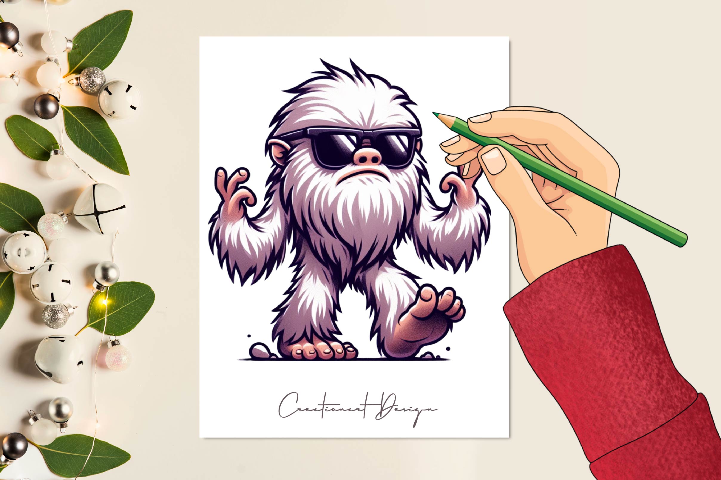 Cute Yeti Clipart Bundle 1
