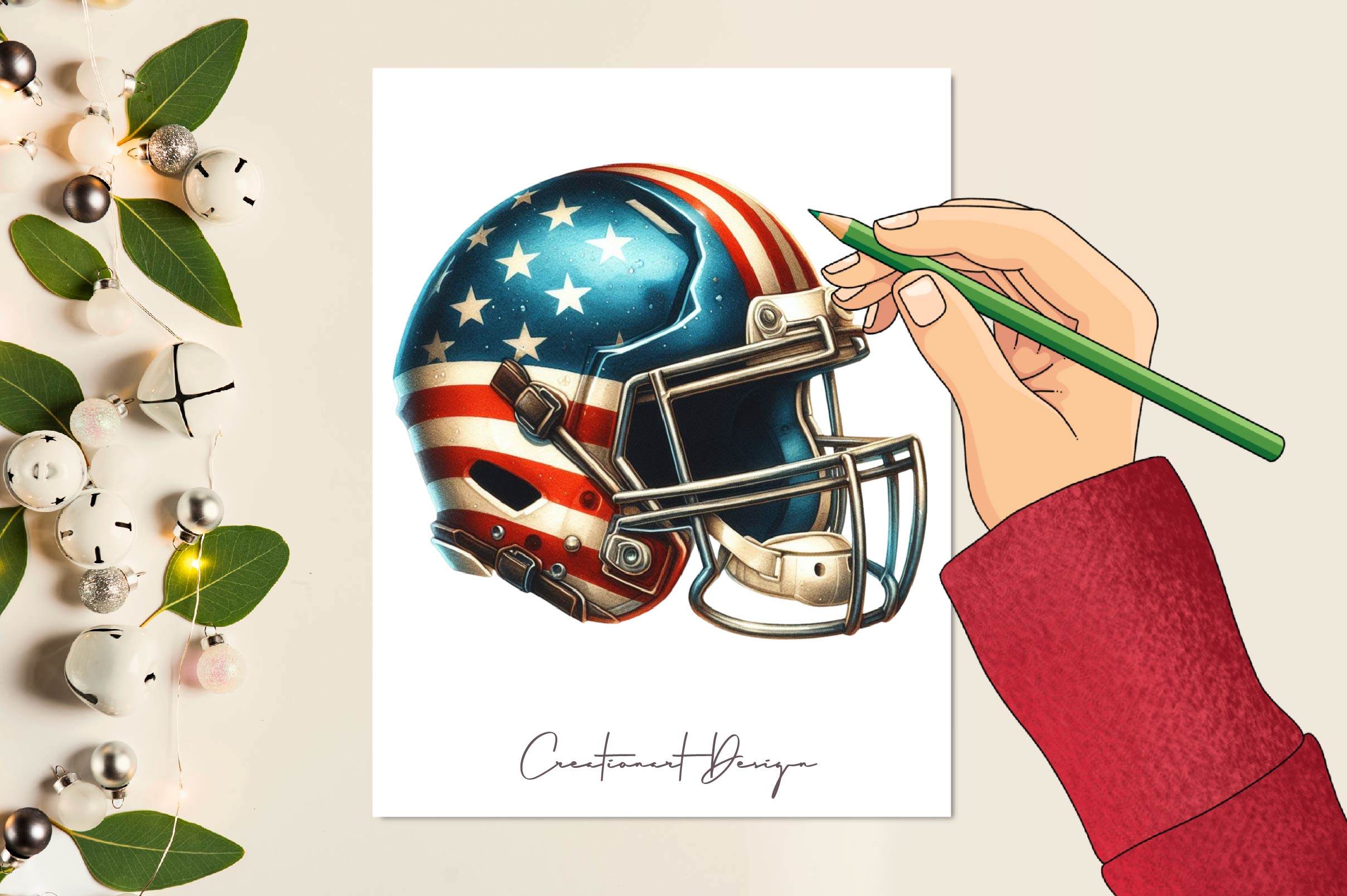 Football Helmet Clipart Bundle