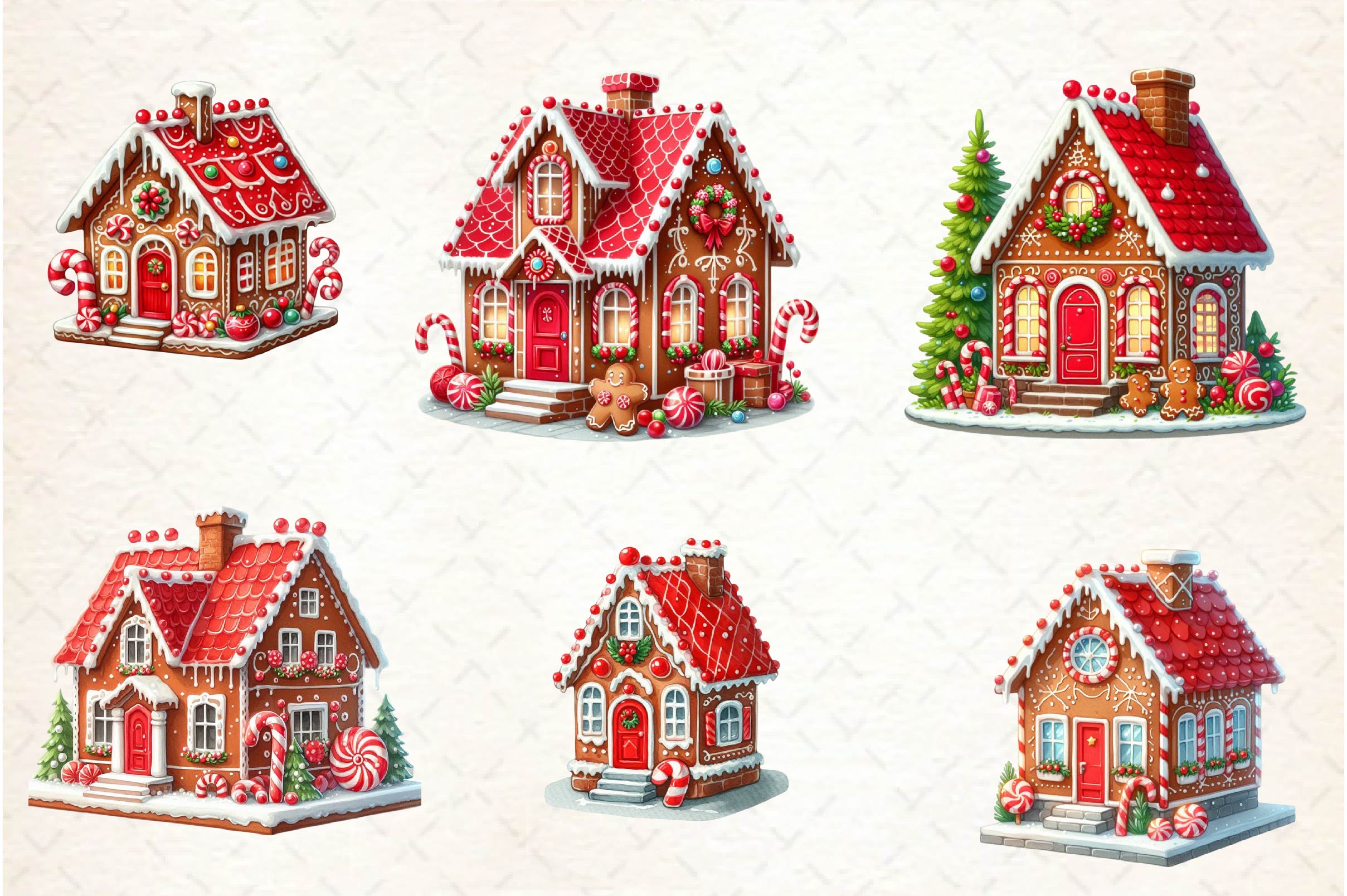 Gingerbread House Clipart Bundle