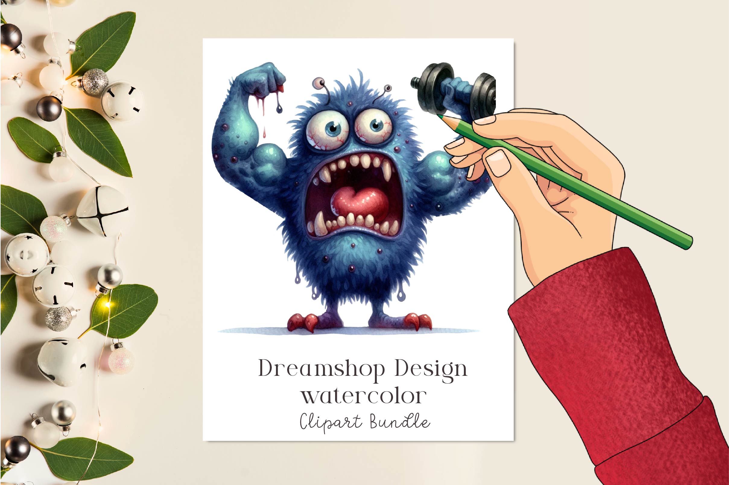 Halloween Scary Monster Clipart Bundle