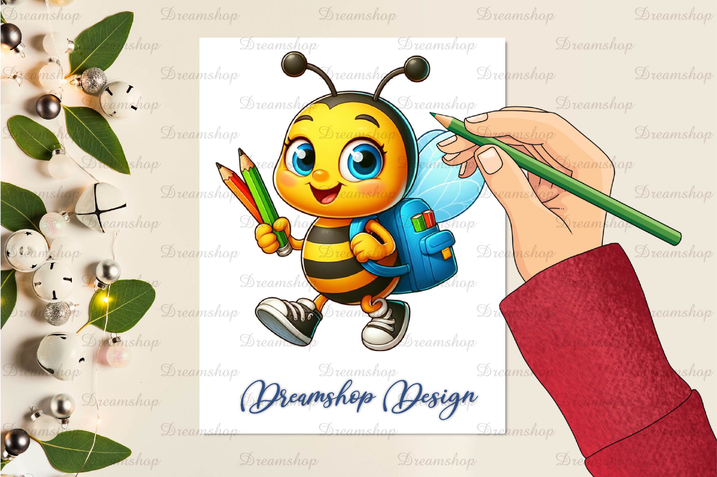 Back To School Bees Clipart Bundle