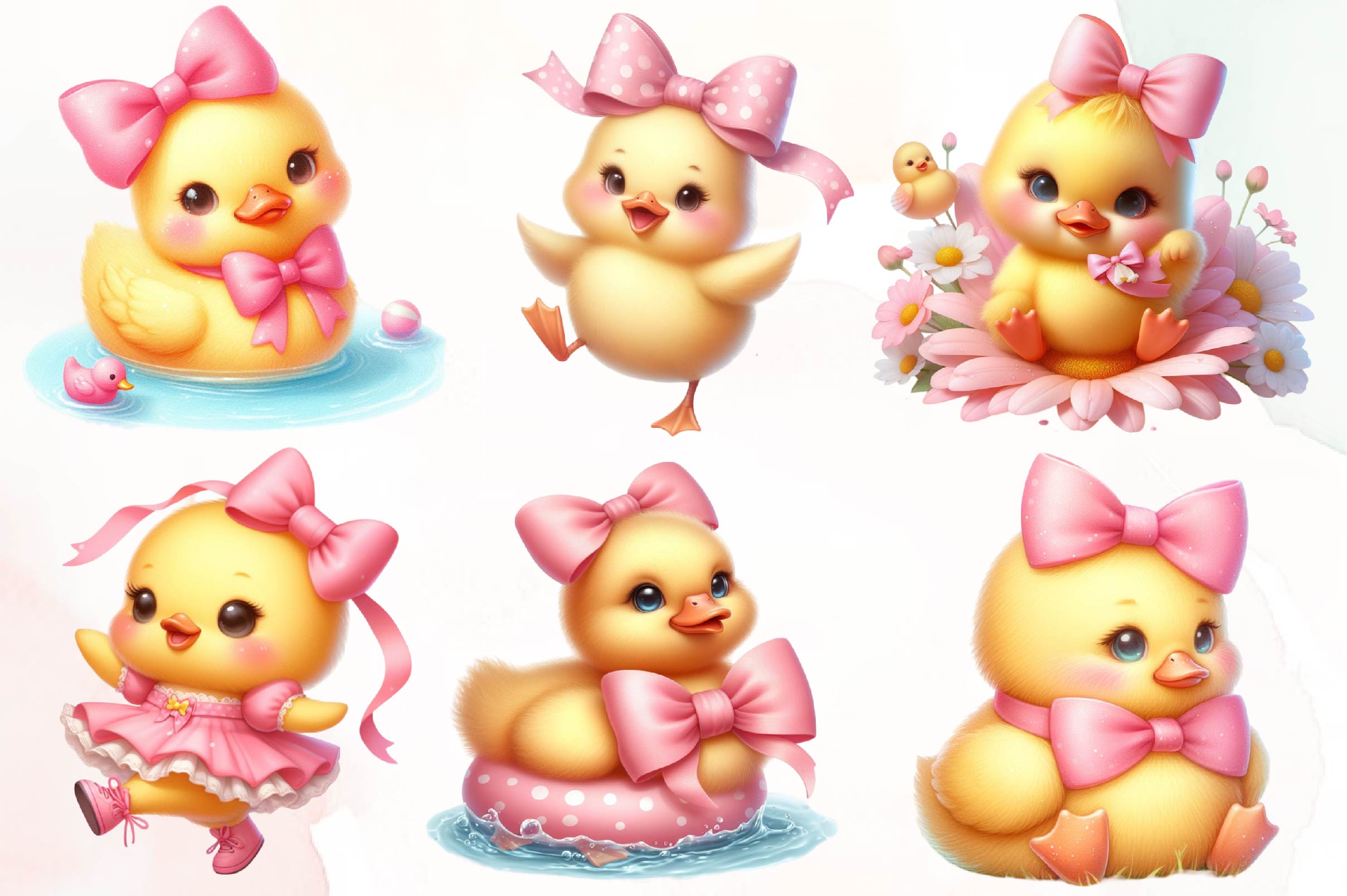 Lovely Ducks Clipart Bundle
