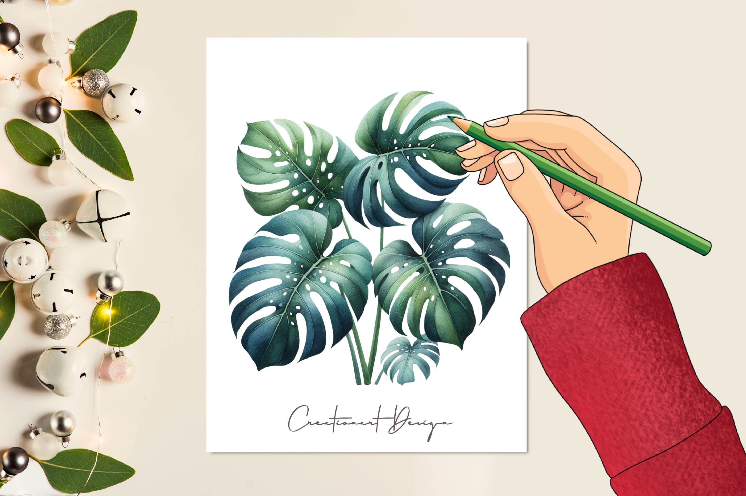 Tropical Leaf Clipart Bundle