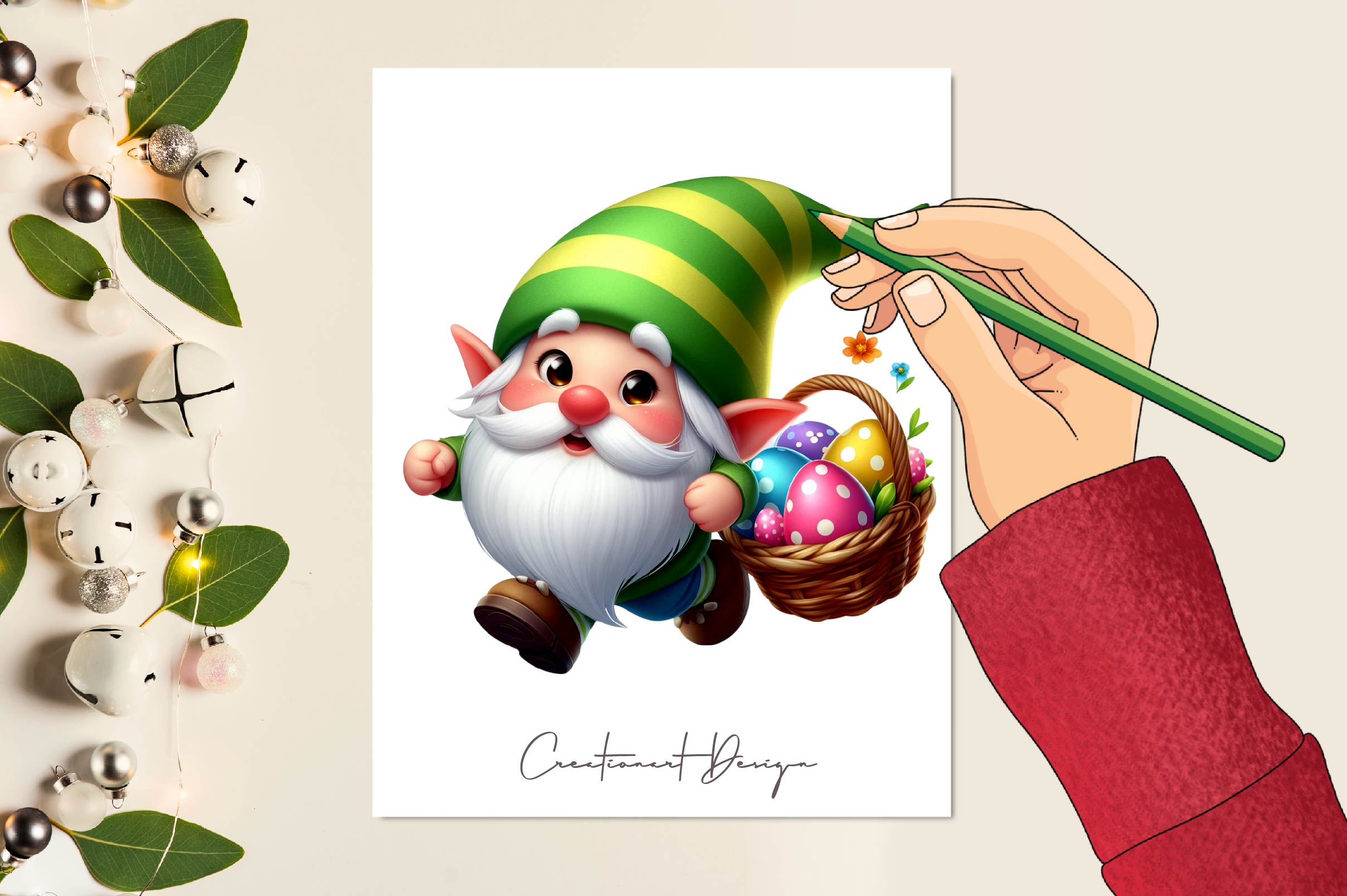 Easter Gnome Clipart Bundle 5