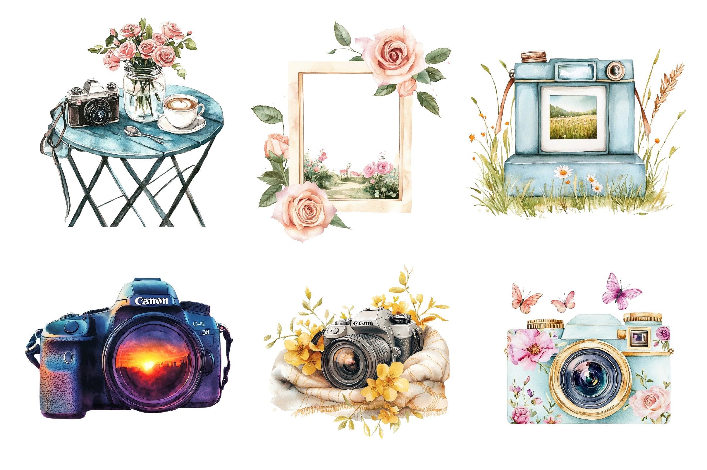 Spring Day Photography Clipart Bundle