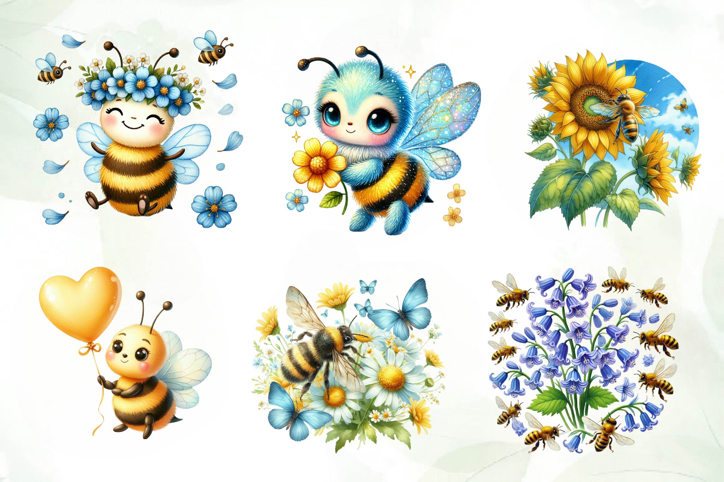 Spring Bees Clipart Bundle 1