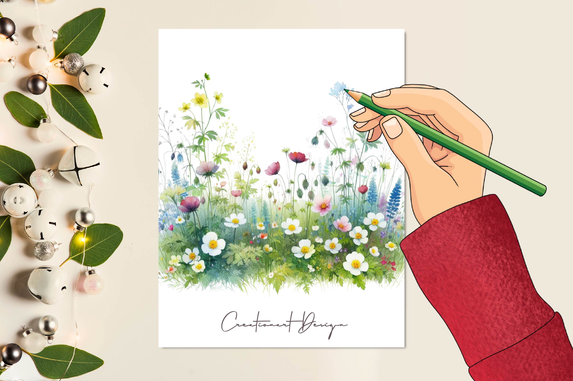 Spring Meadows Clipart Bundle