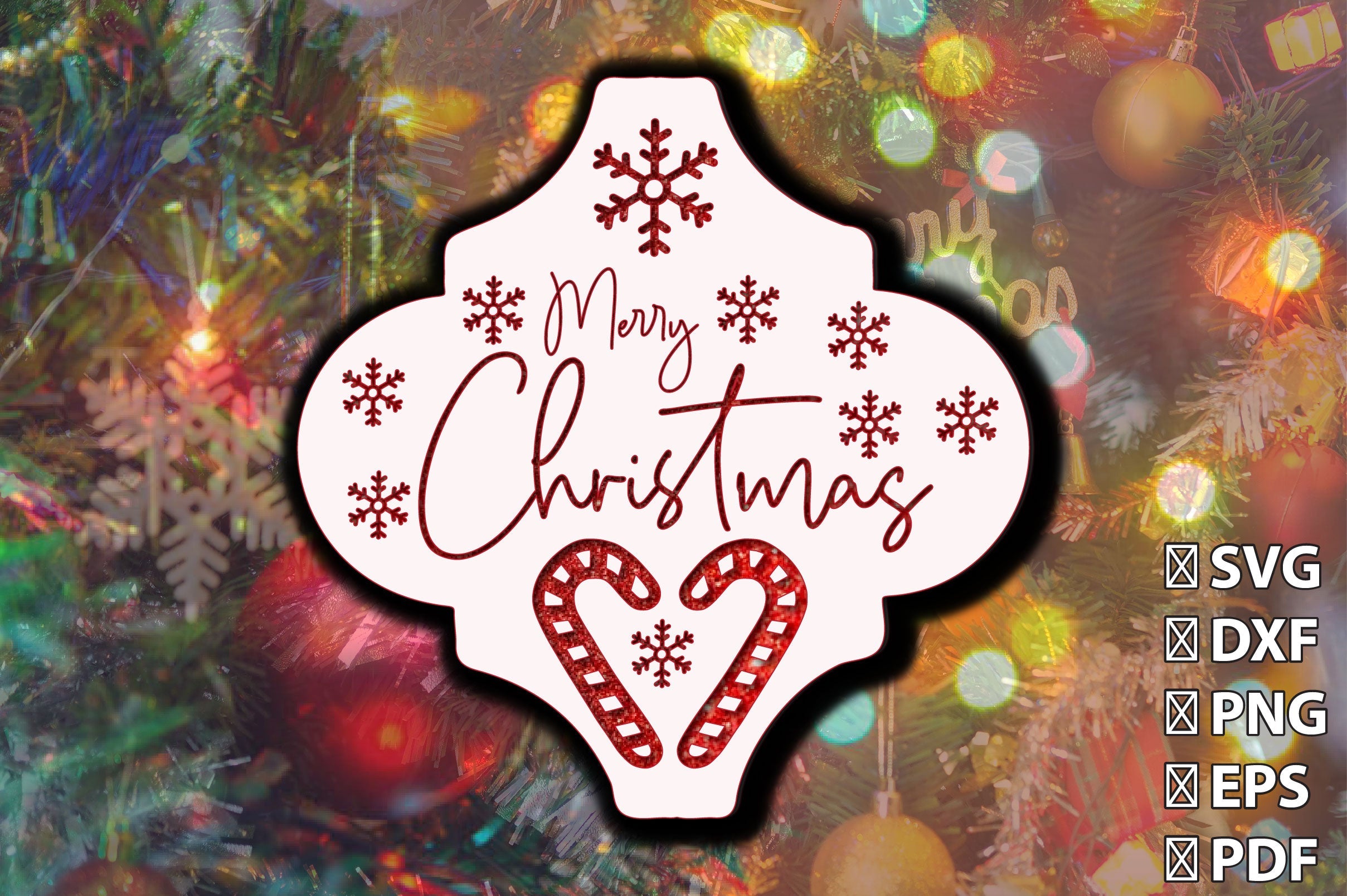 3D Christmas Arabesque Ornament SVG Bundle