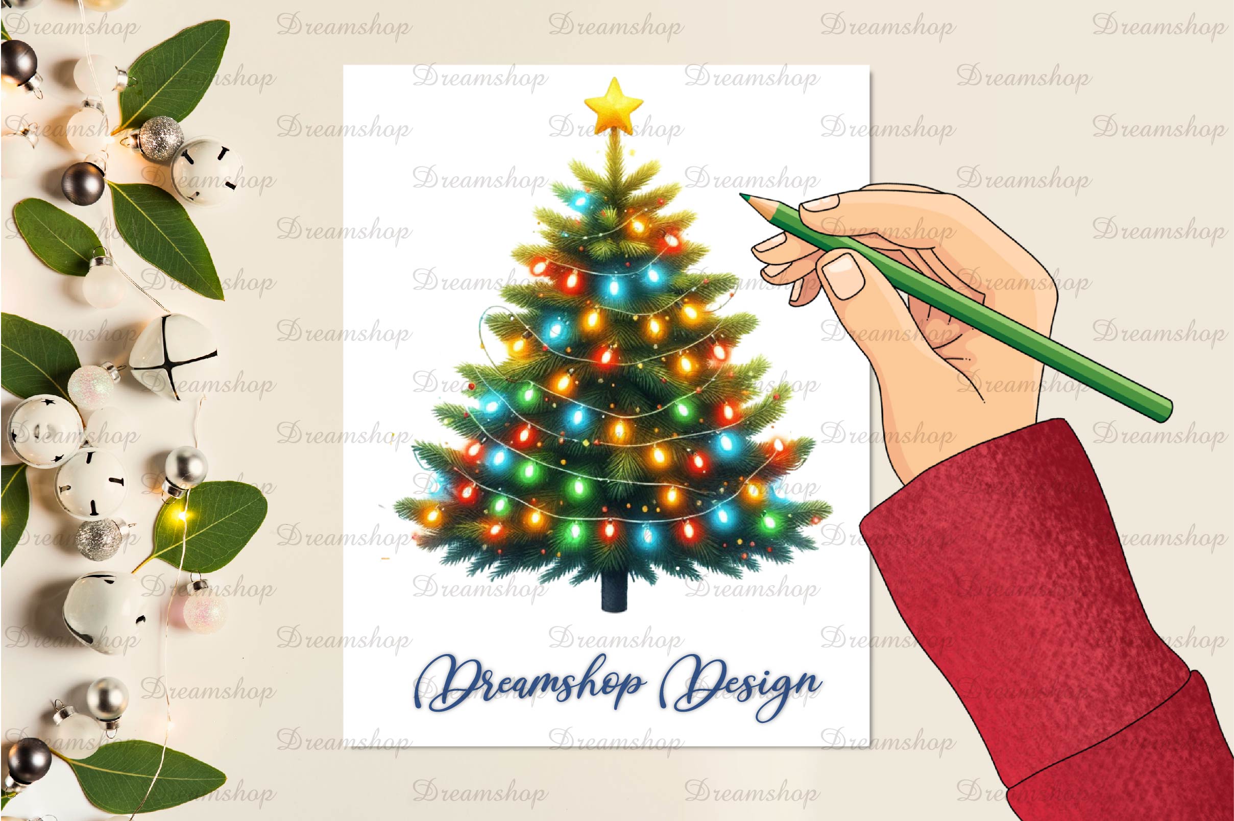 Christmas Tree Clipart Bundle 2