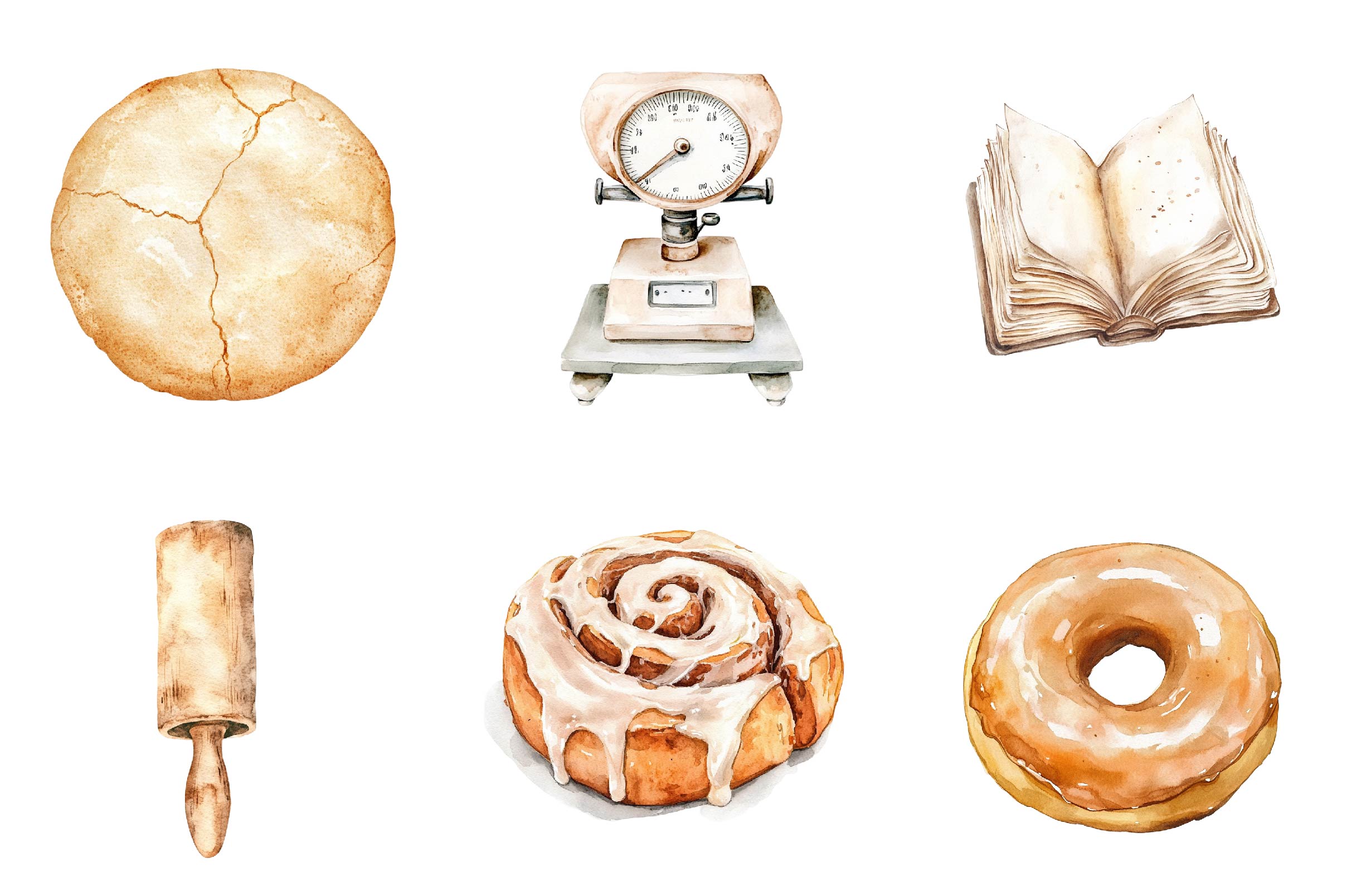 Neutral Baking Clipart Bundle